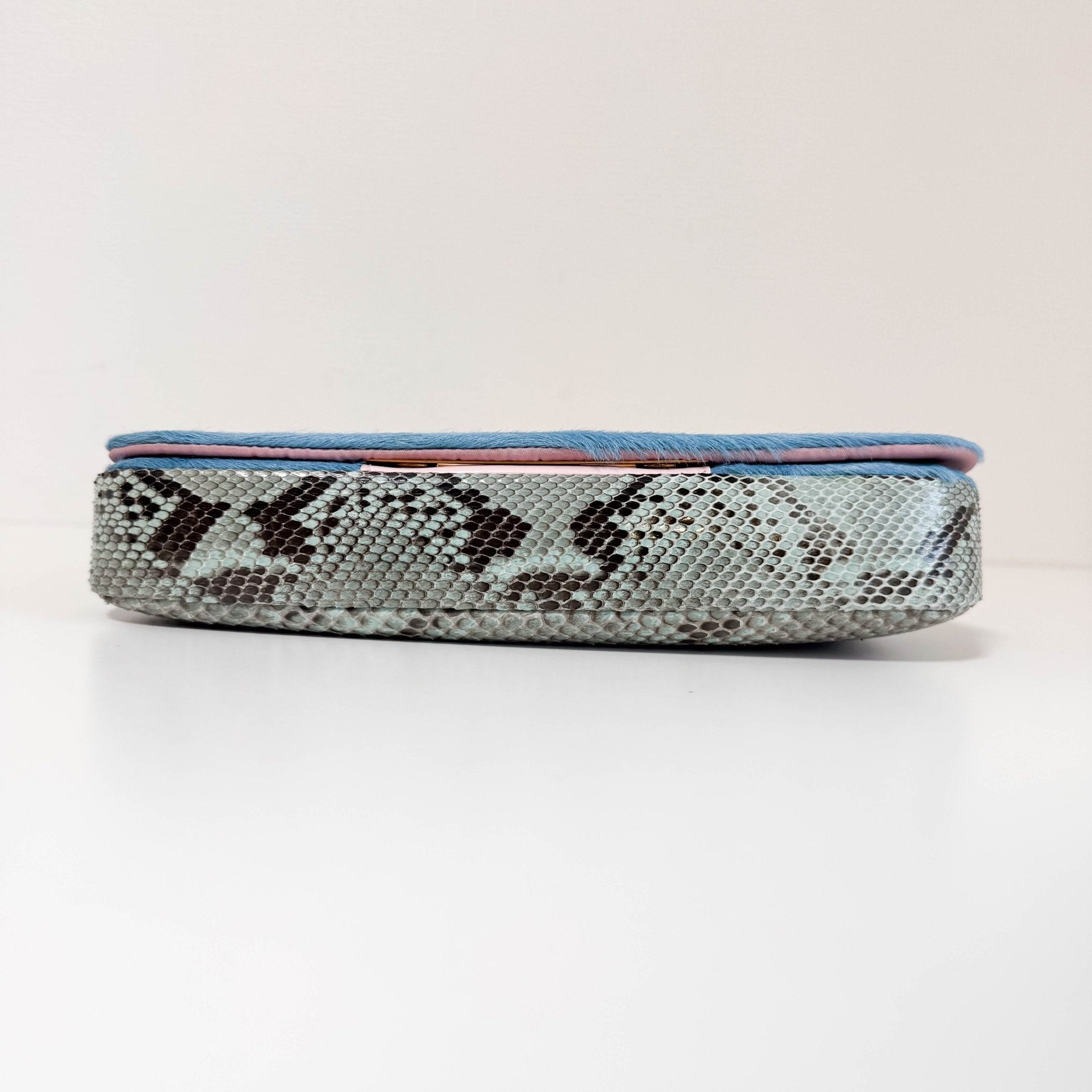 DIOR Malice Pearl Light Blue/Pink Pony Hair/Leather Shoulder Bag, in , Sold by HIVE PRELOVED - Shoulder Bags, ,