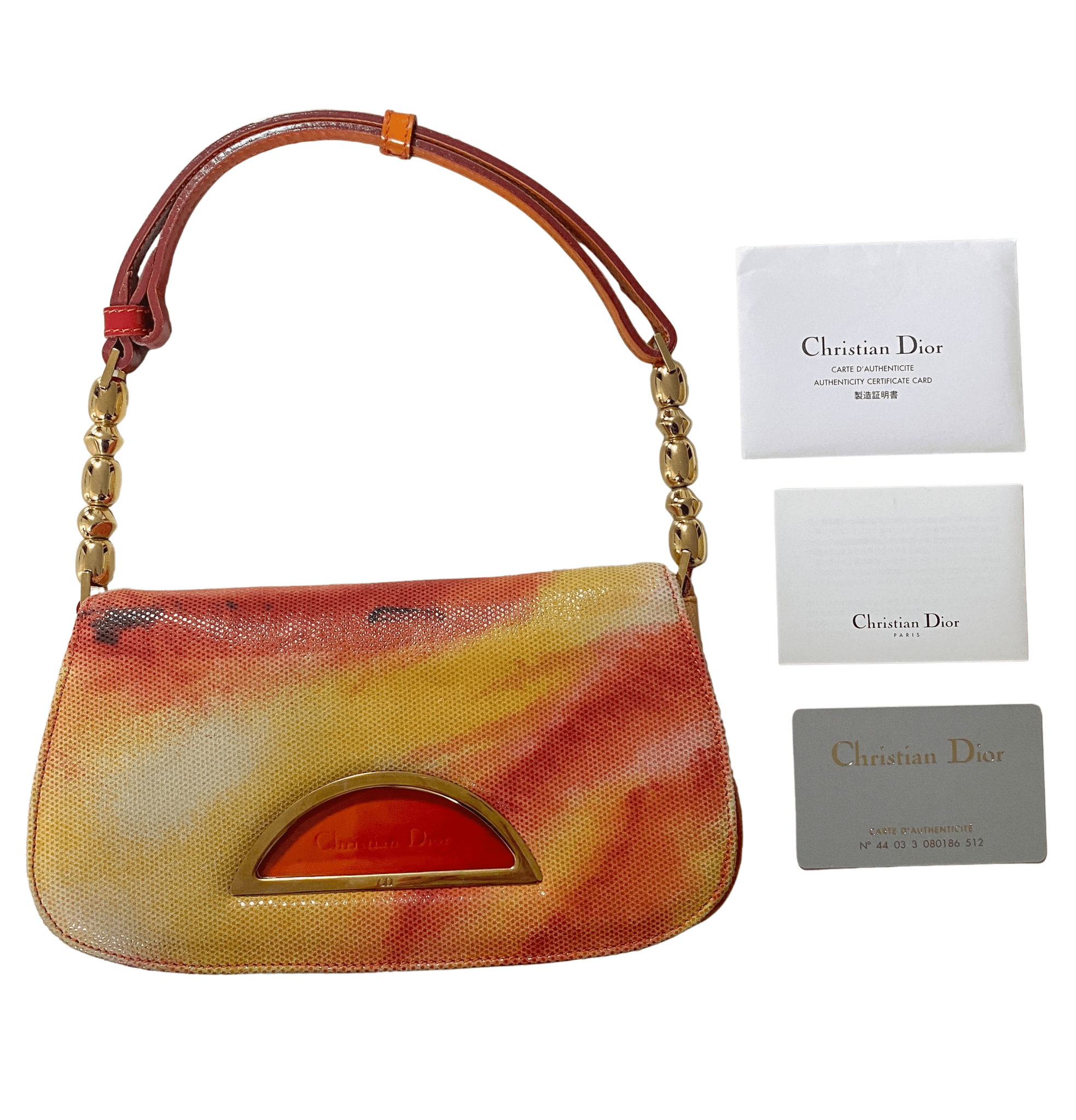 DIOR Malice Pearl Mini Leather Orange Shoulder Bag, in , Sold by HIVE PRELOVED - Shoulder Bags, ,