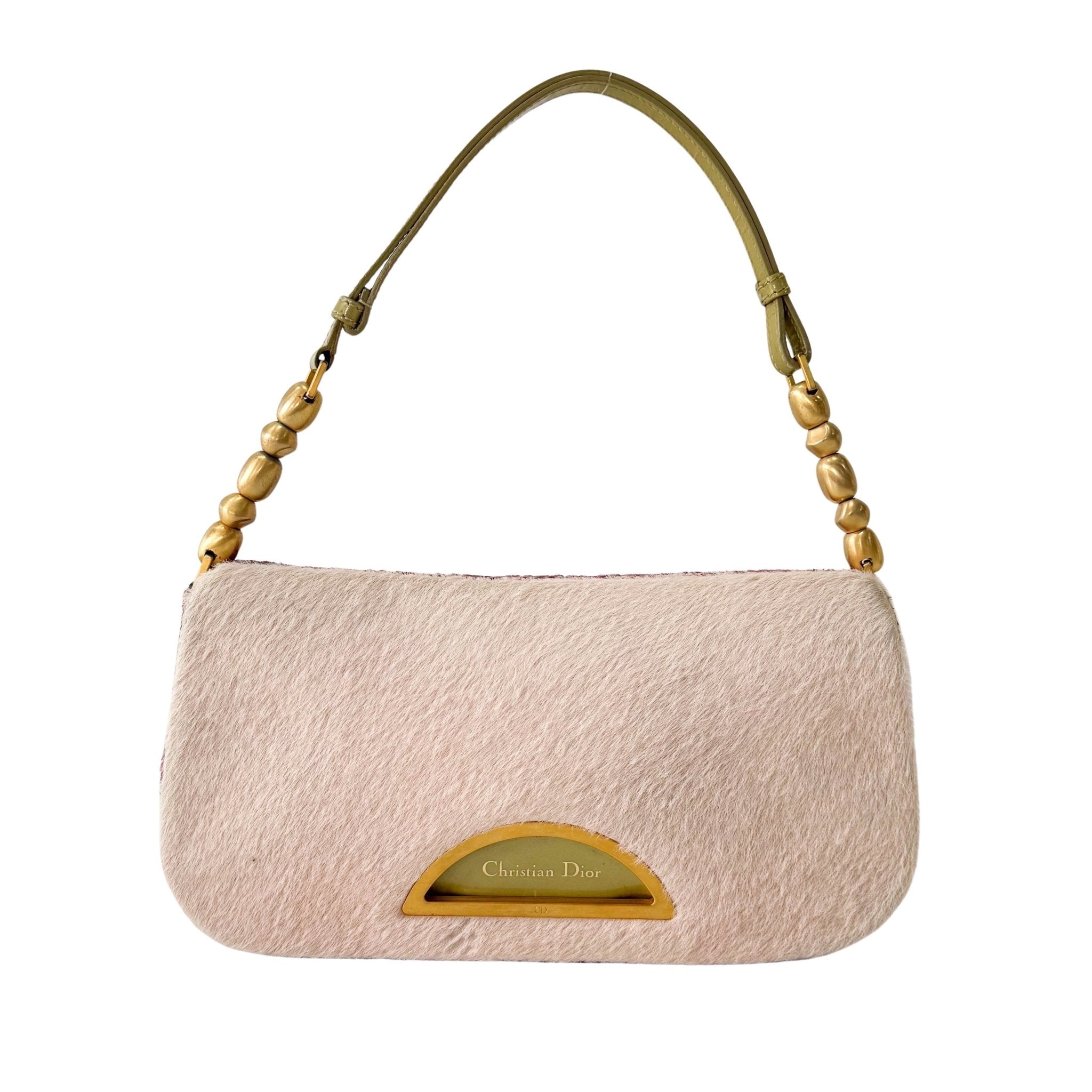 DIOR Malice Pearl Pink Pony Hair Shouder Bag, in , Sold by HIVE PRELOVED - Shoulder Bags, ,