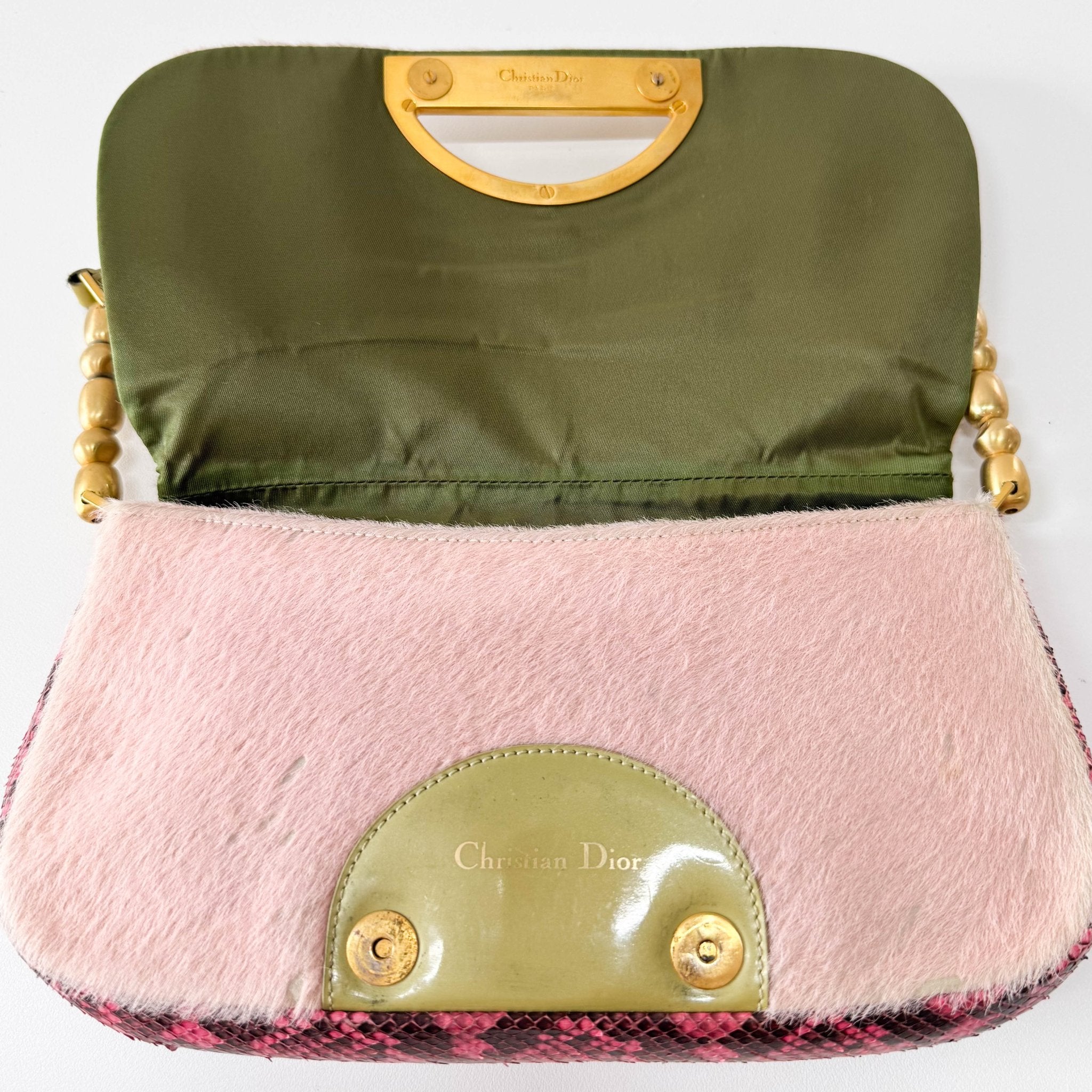 DIOR Malice Pearl Pink Pony Hair Shouder Bag, in , Sold by HIVE PRELOVED - Shoulder Bags, ,