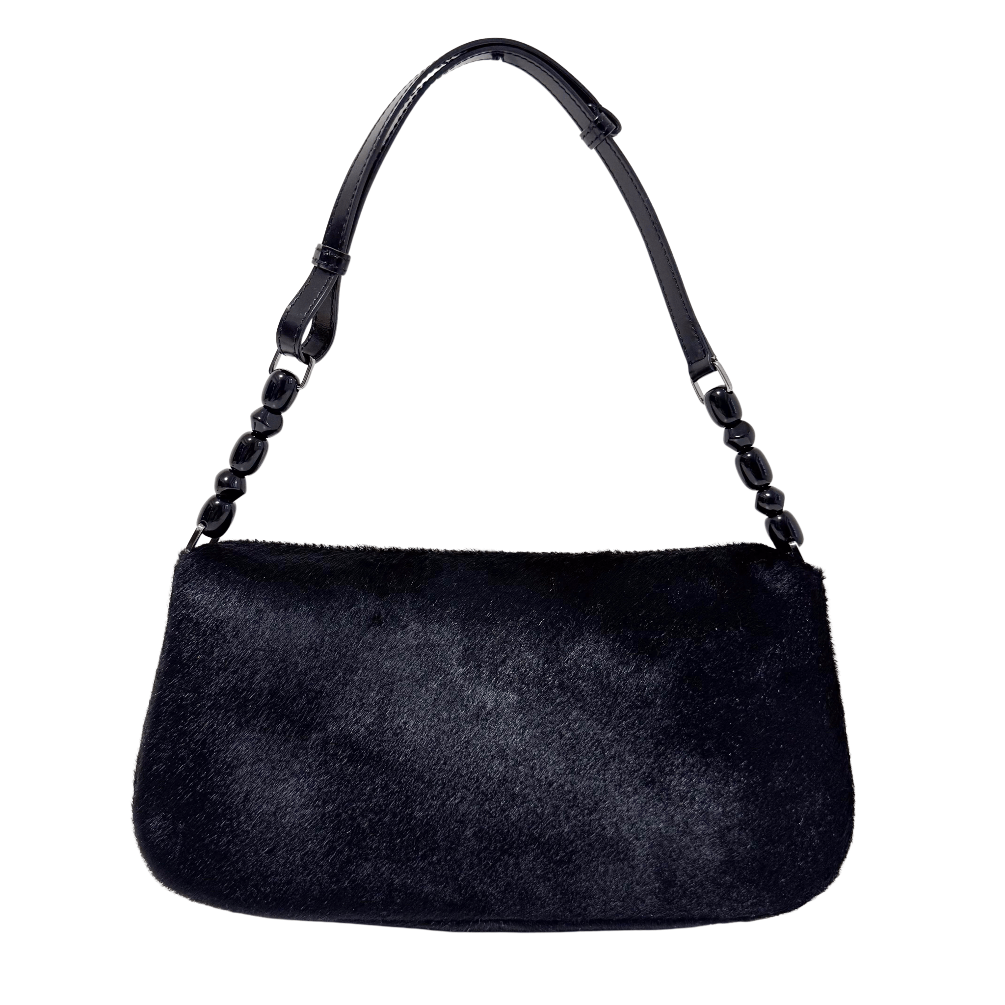 DIOR Maris Pear Black/Gold Embellished Pony Hair Shoulder Bag, in , Sold by HIVE PRELOVED - Shoulder Bags, ,