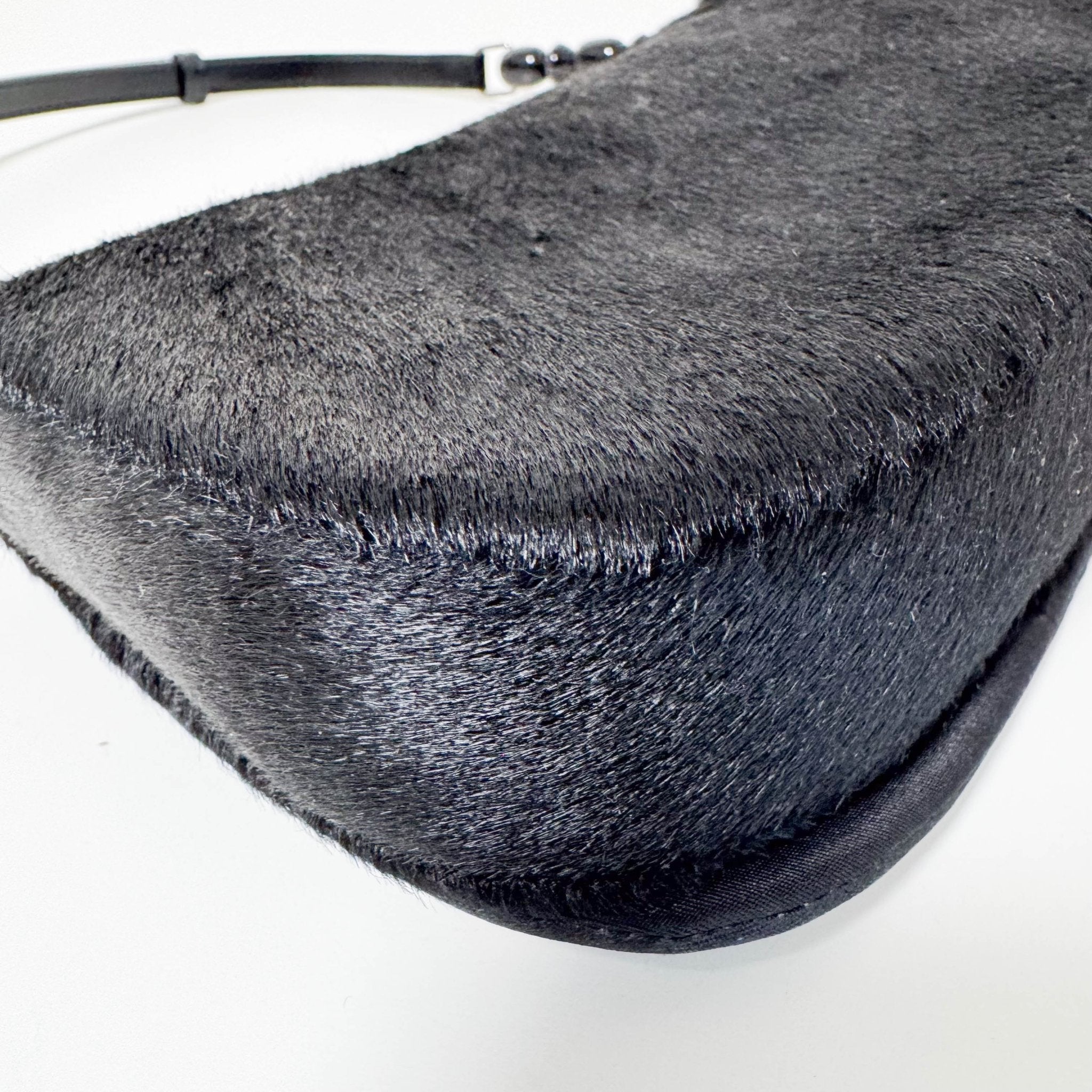 DIOR Maris Pear Black/Gold Embellished Pony Hair Shoulder Bag, in , Sold by HIVE PRELOVED - Shoulder Bags, ,