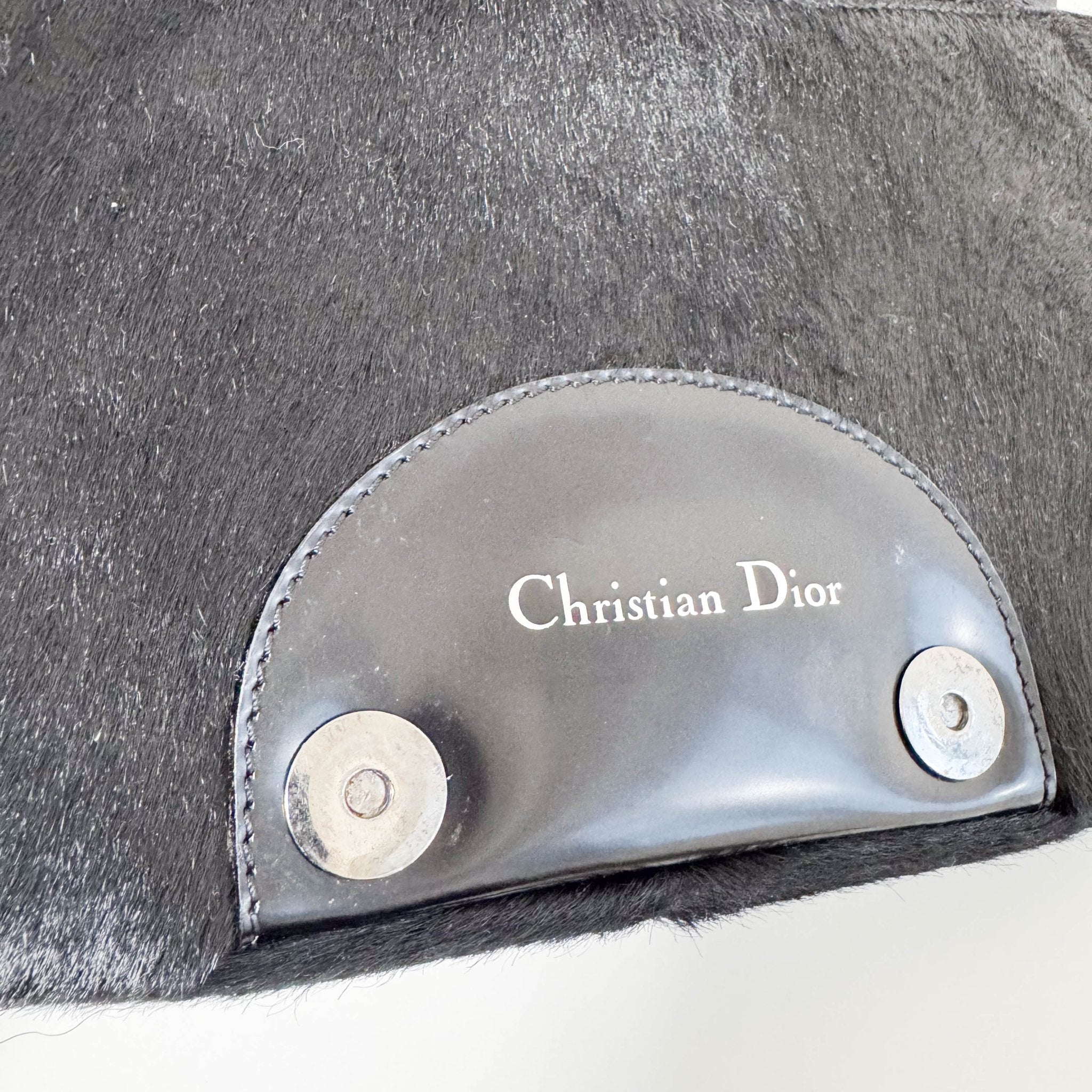 DIOR Maris Pear Black/Gold Embellished Pony Hair Shoulder Bag, in , Sold by HIVE PRELOVED - Shoulder Bags, ,