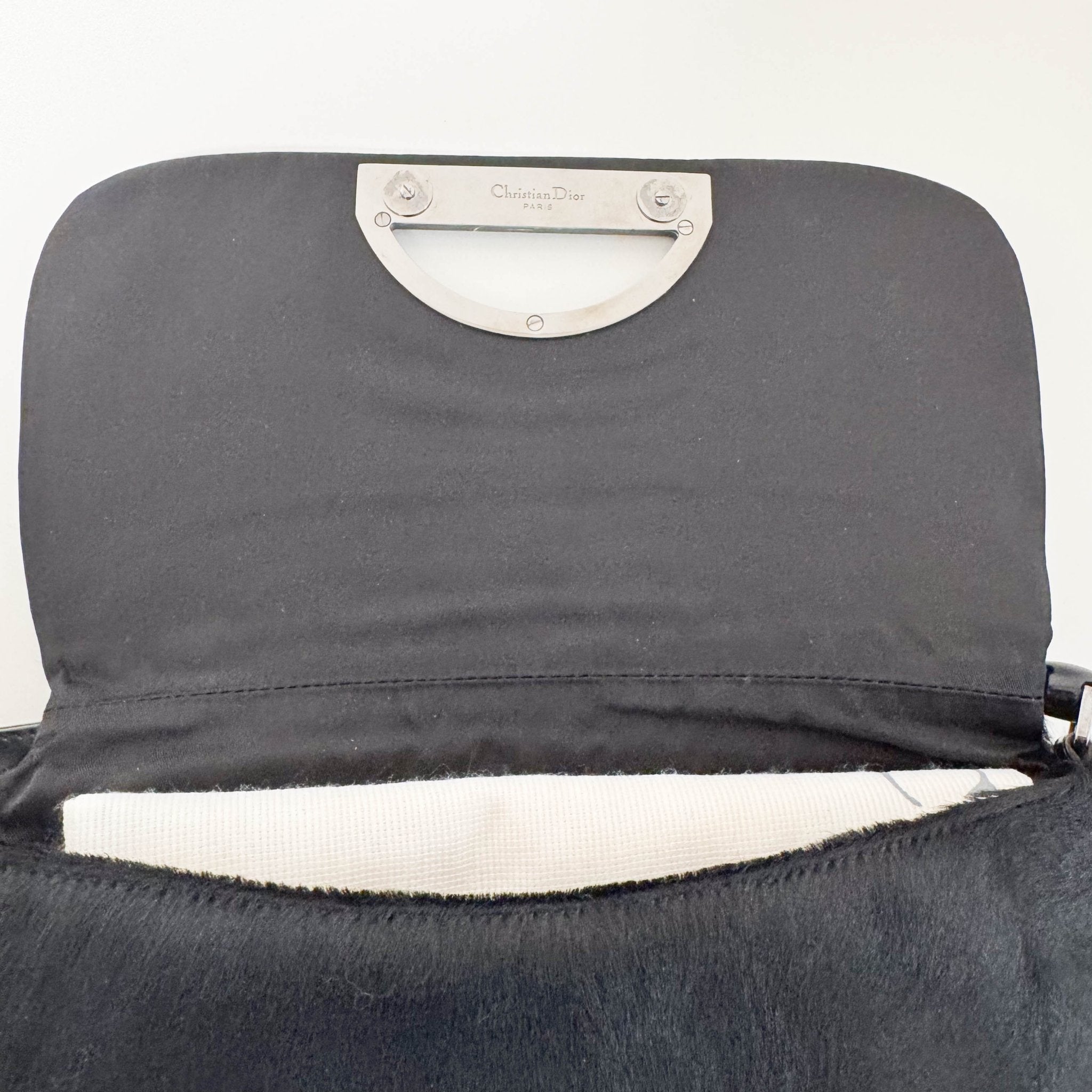 DIOR Maris Pear Black/Gold Embellished Pony Hair Shoulder Bag, in , Sold by HIVE PRELOVED - Shoulder Bags, ,