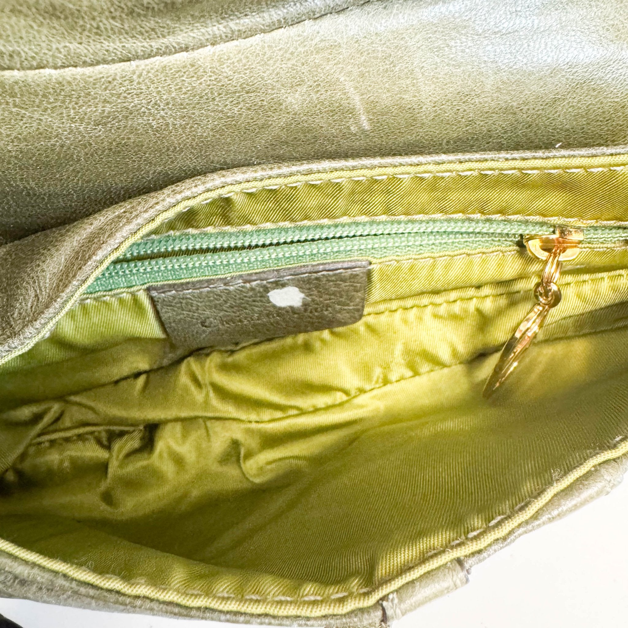 DIOR Mini Saddle Green Leather Bag, in , Sold by HIVE PRELOVED - Handle Bags, ,