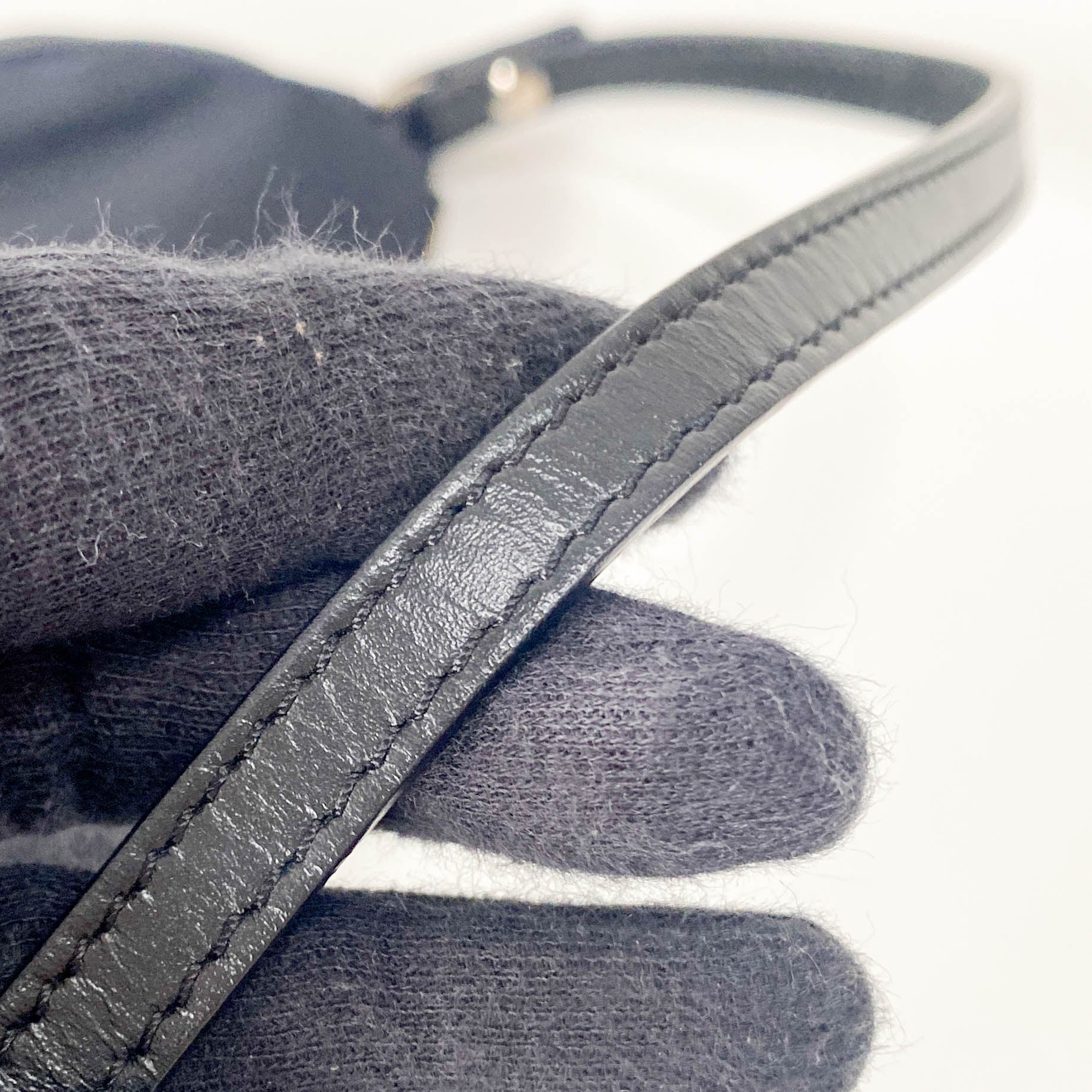 DIOR Mini Saddle Limited Edition Red Rose in Black Satin Shoulder Bag, in , Sold by HIVE PRELOVED - Handle Bags, Pouches, Shoulder Bags