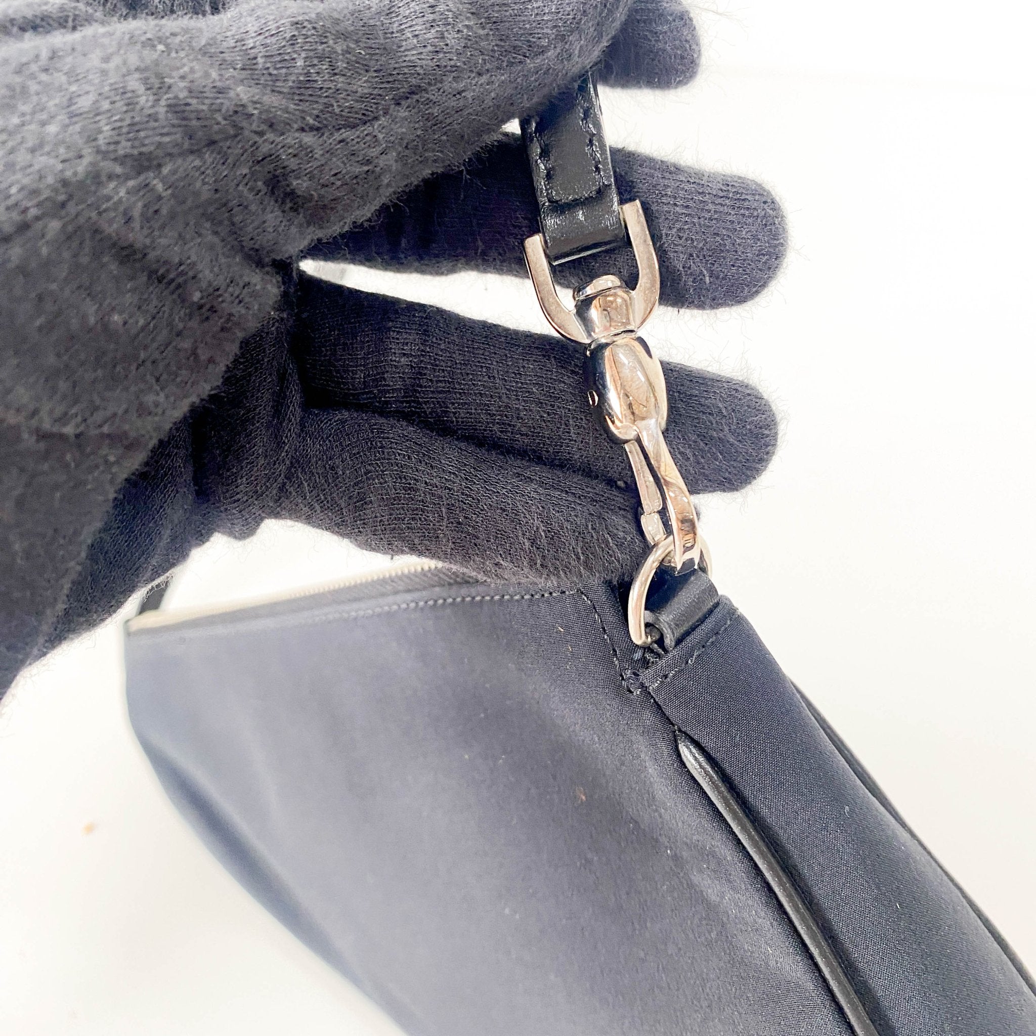 DIOR Mini Saddle Limited Edition Red Rose in Black Satin Shoulder Bag, in , Sold by HIVE PRELOVED - Handle Bags, Pouches, Shoulder Bags