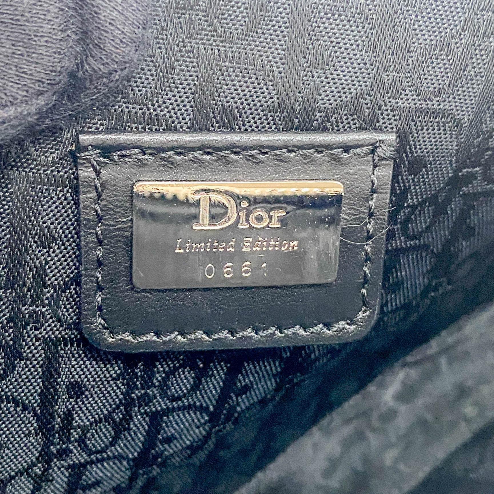 DIOR Mini Saddle Limited Edition Red Rose in Black Satin Shoulder Bag, in , Sold by HIVE PRELOVED - Handle Bags, Pouches, Shoulder Bags