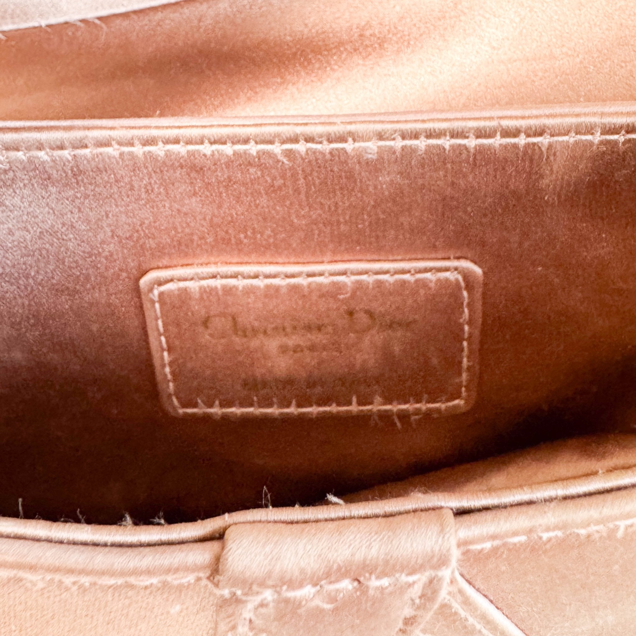 DIOR Mini Saddle Pink Satin Shoulder Bag with Rhinestone Hardware, in , Sold by HIVE PRELOVED - Shoulder Bags, ,