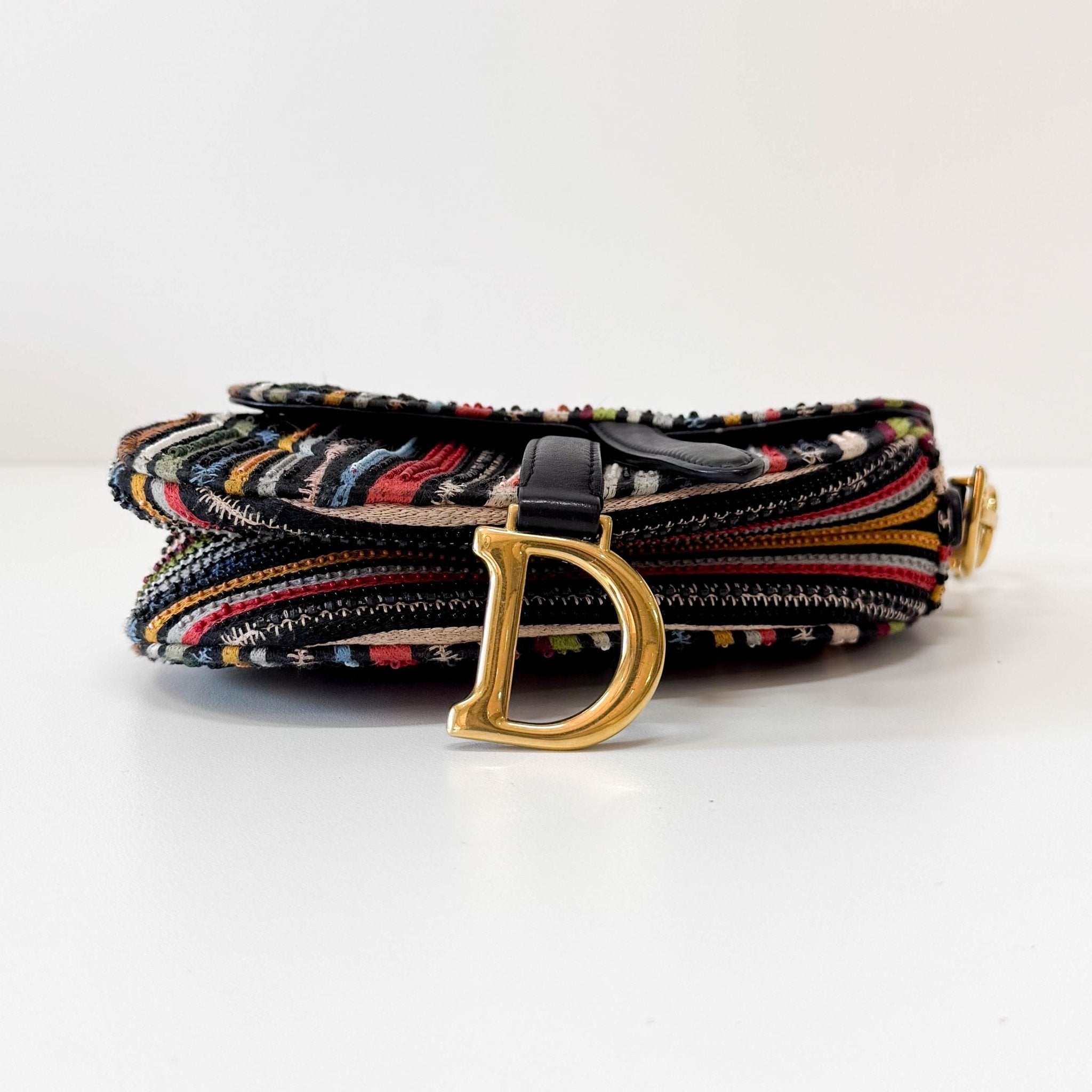 DIOR Multi - colour Beaded Mini Saddle, in , Sold by HIVE PRELOVED - Handle Bags, Shoulder Bags,