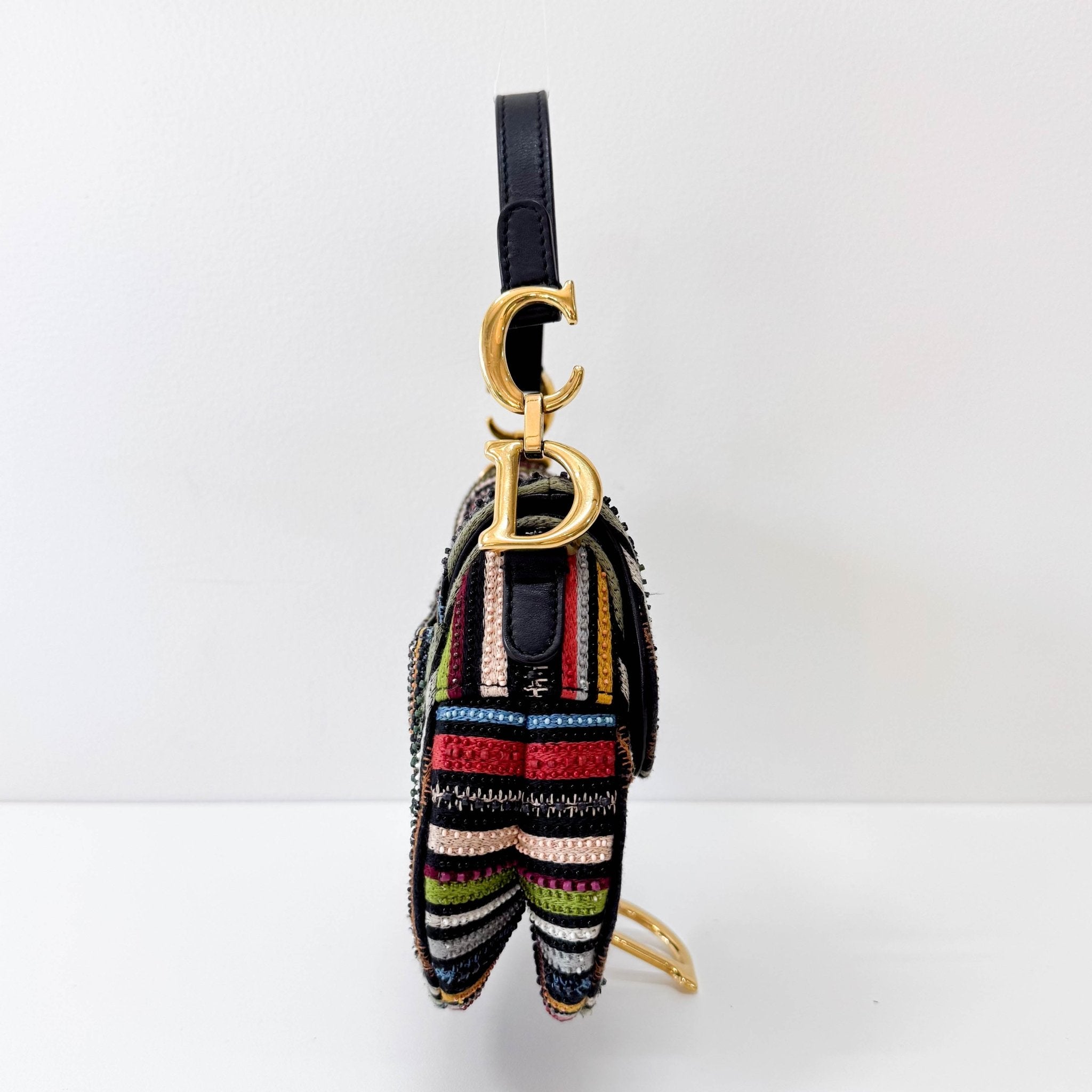 DIOR Multi - colour Beaded Mini Saddle, in , Sold by HIVE PRELOVED - Handle Bags, Shoulder Bags,
