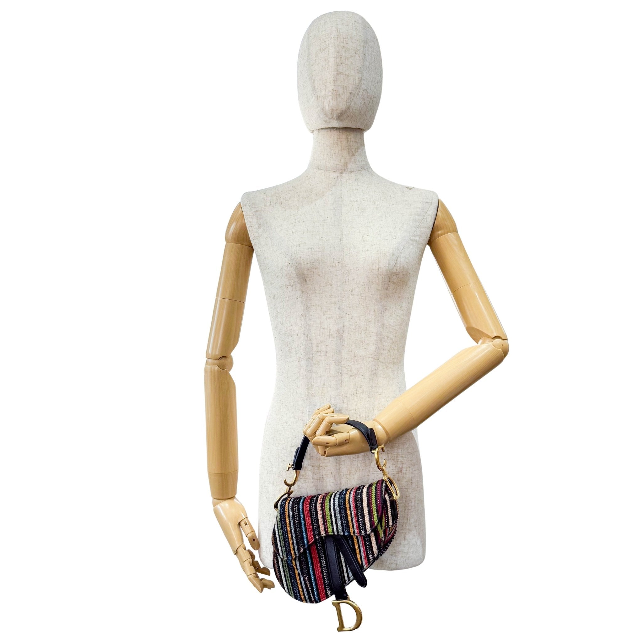 DIOR Multi - colour Beaded Mini Saddle, in , Sold by HIVE PRELOVED - Handle Bags, Shoulder Bags,