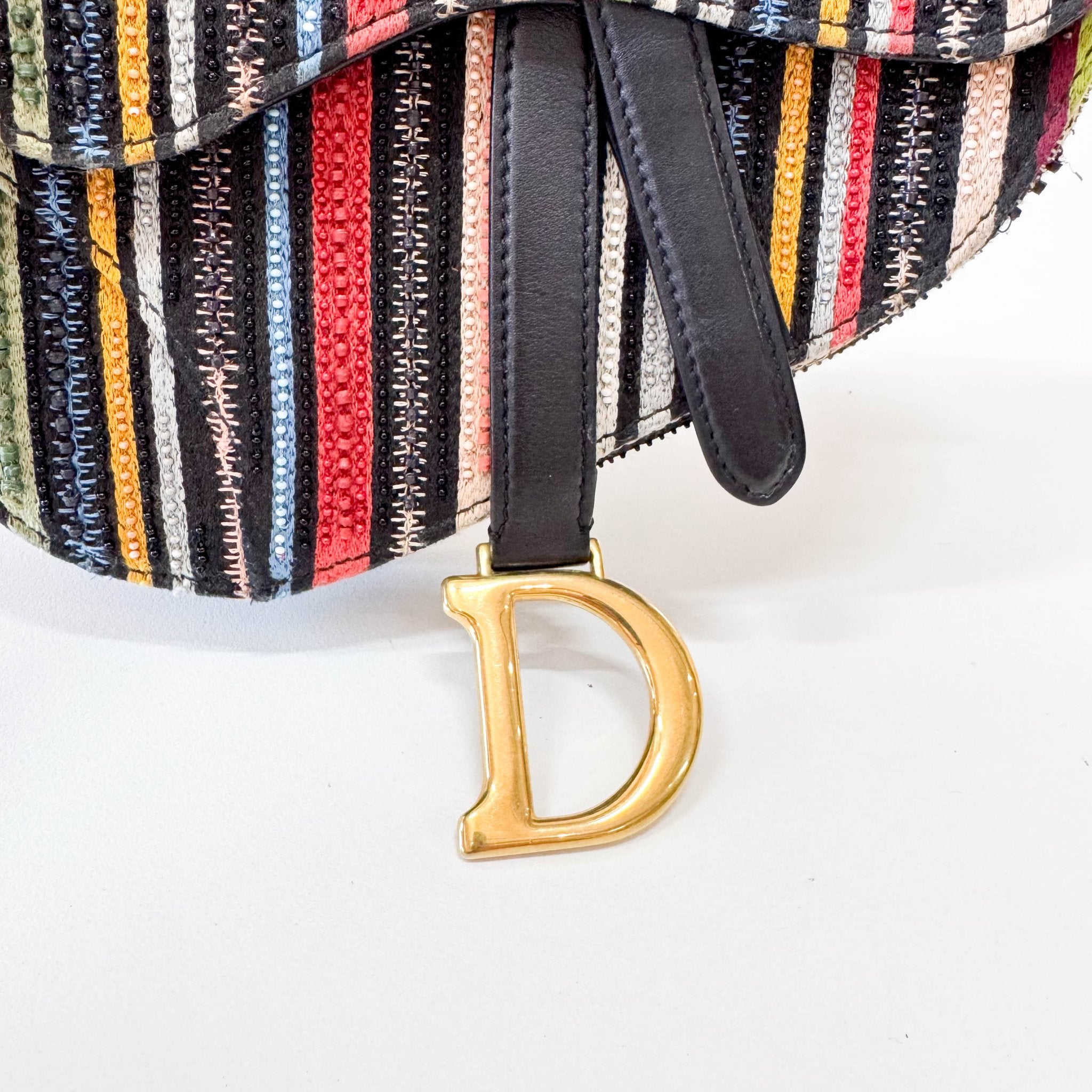 DIOR Multi - colour Beaded Mini Saddle, in , Sold by HIVE PRELOVED - Handle Bags, Shoulder Bags,