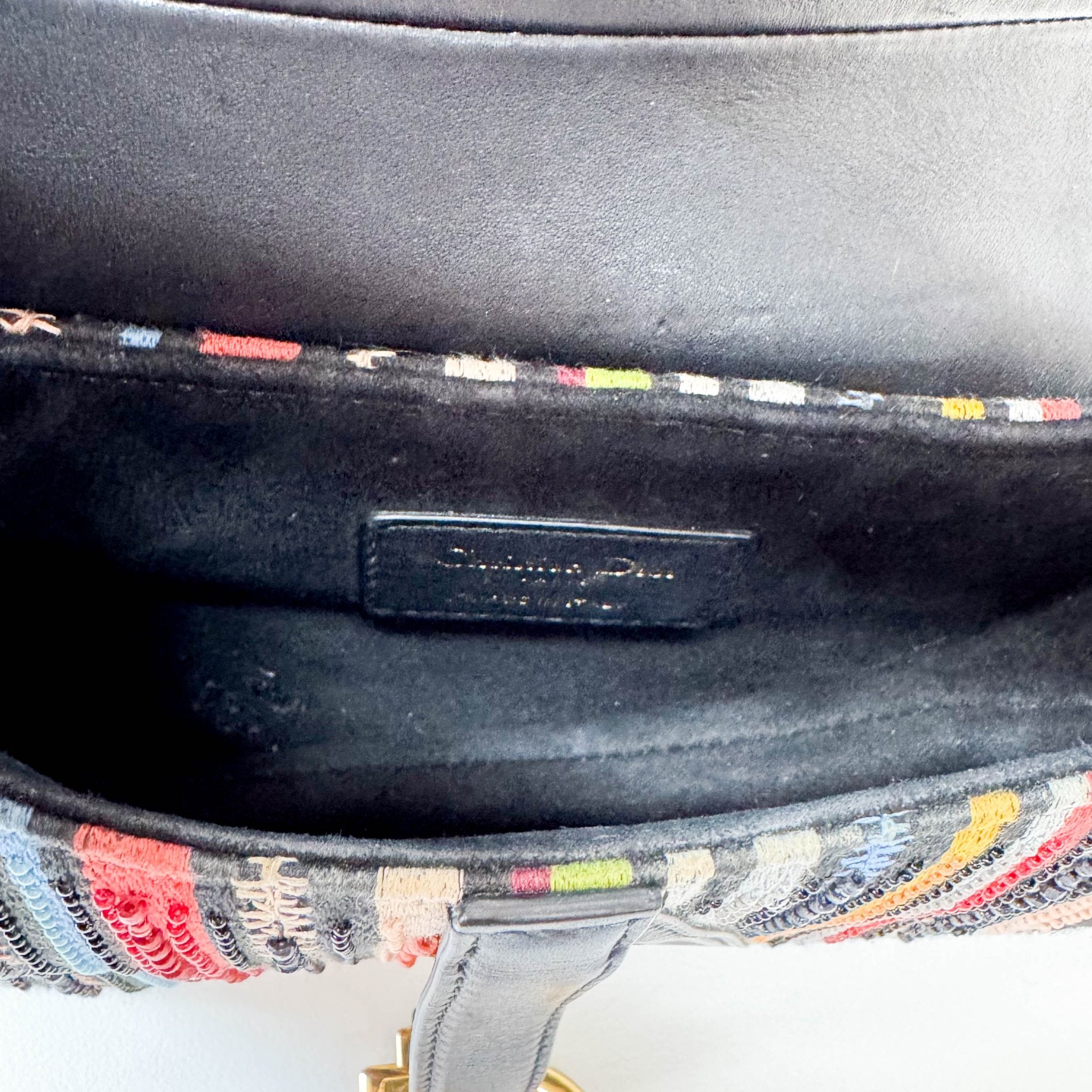 DIOR Multi - colour Beaded Mini Saddle, in , Sold by HIVE PRELOVED - Handle Bags, Shoulder Bags,