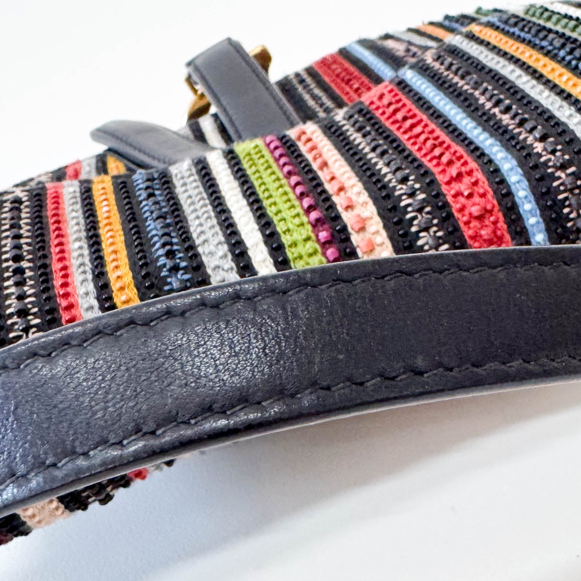 DIOR Multi - colour Beaded Mini Saddle, in , Sold by HIVE PRELOVED - Handle Bags, Shoulder Bags,