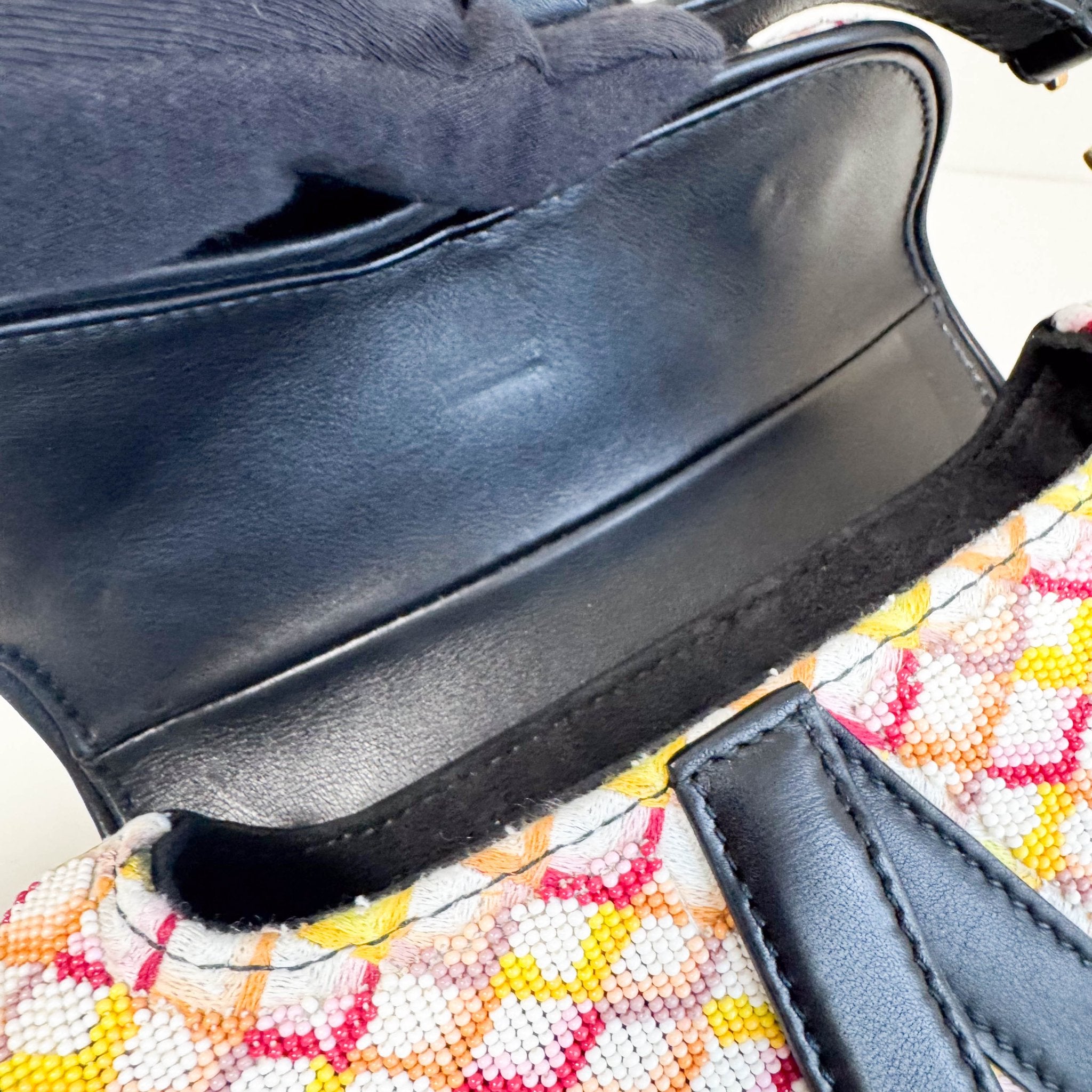 DIOR Multicolor Beaded Tassel Mini Saddle Bag, in , Sold by HIVE PRELOVED - Handle Bags, ,