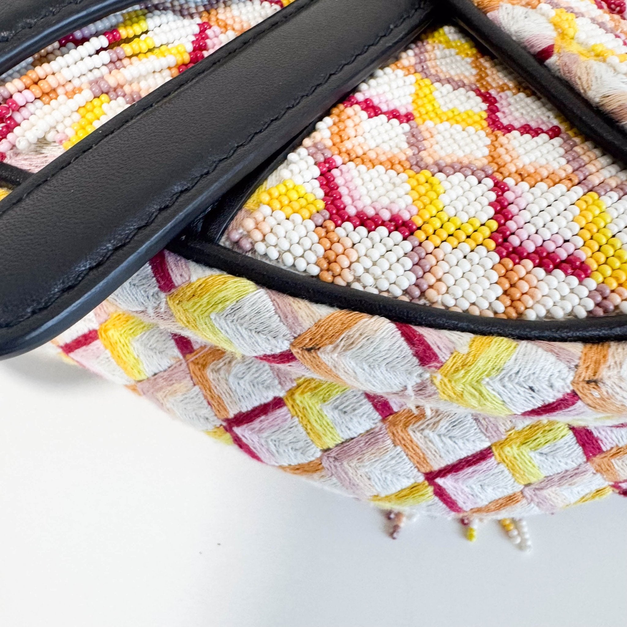 DIOR Multicolor Beaded Tassel Mini Saddle Bag, in , Sold by HIVE PRELOVED - Handle Bags, ,
