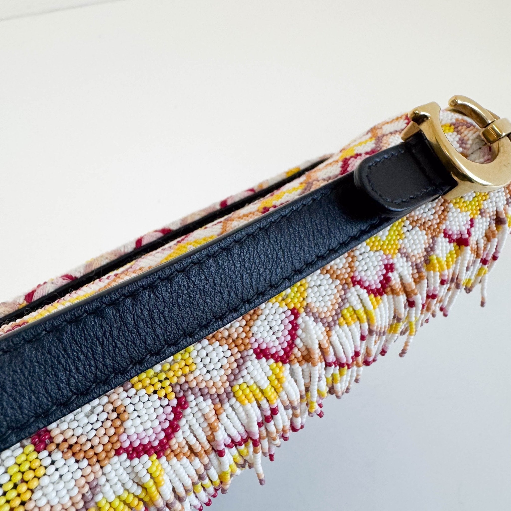 DIOR Multicolor Beaded Tassel Mini Saddle Bag, in , Sold by HIVE PRELOVED - Handle Bags, ,