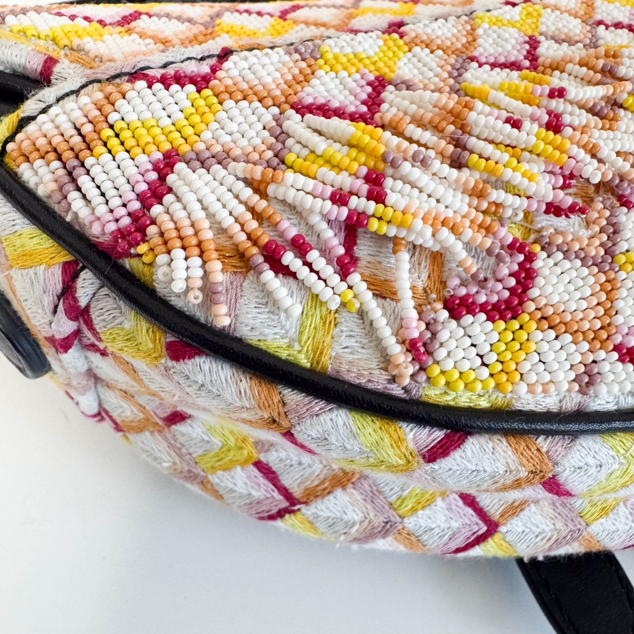 DIOR Multicolor Beaded Tassel Mini Saddle Bag, in , Sold by HIVE PRELOVED - Handle Bags, ,