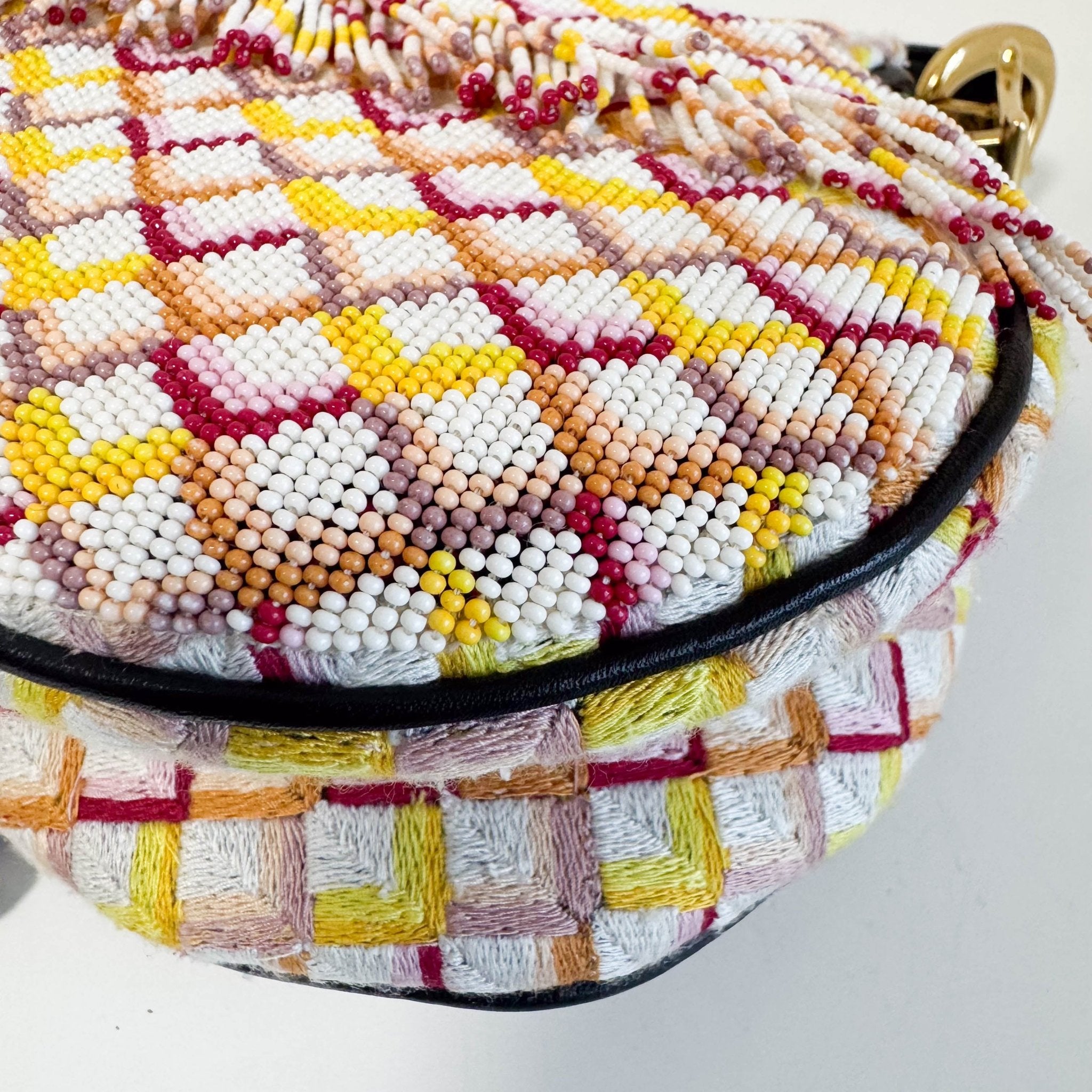 DIOR Multicolor Beaded Tassel Mini Saddle Bag, in , Sold by HIVE PRELOVED - Handle Bags, ,