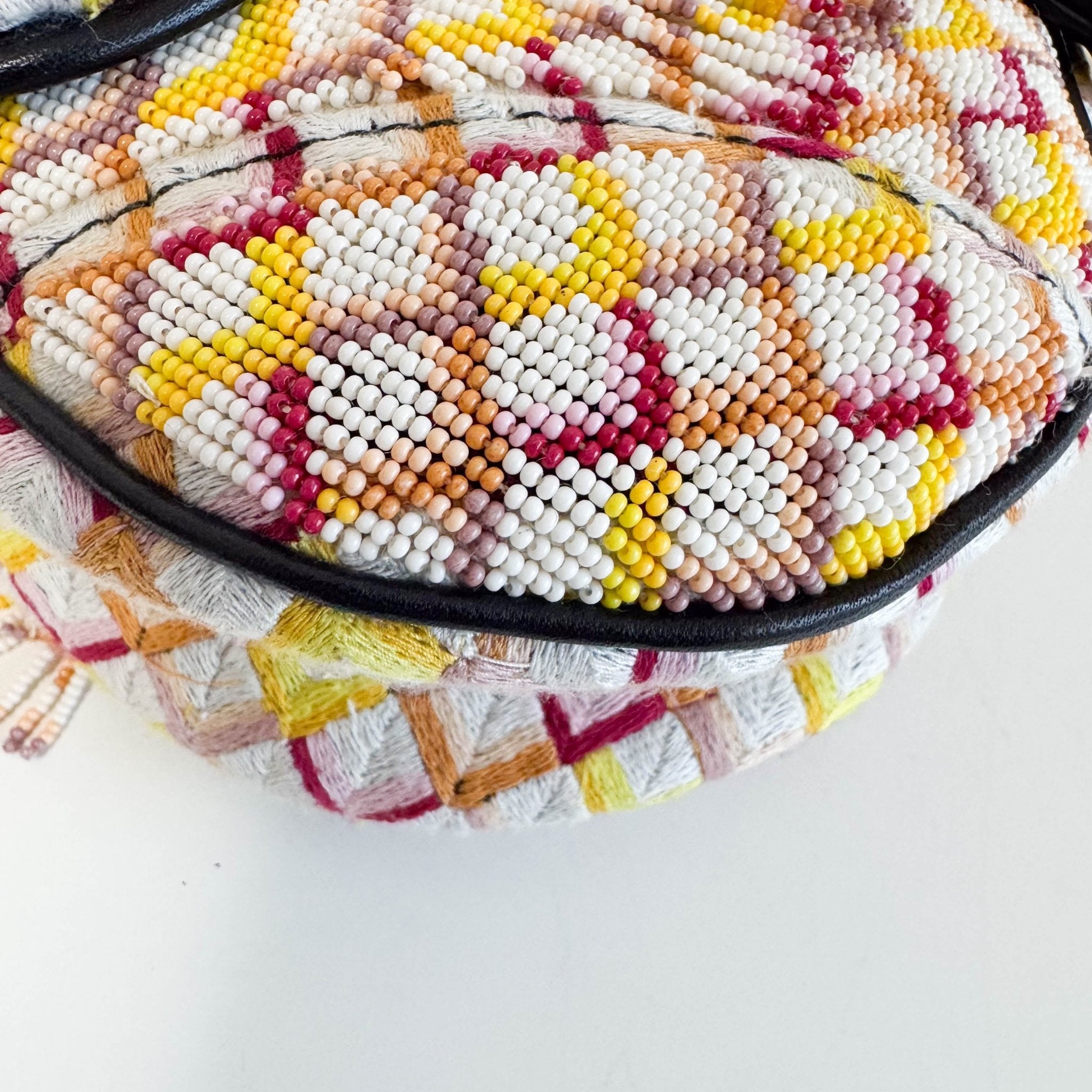 DIOR Multicolor Beaded Tassel Mini Saddle Bag, in , Sold by HIVE PRELOVED - Handle Bags, ,
