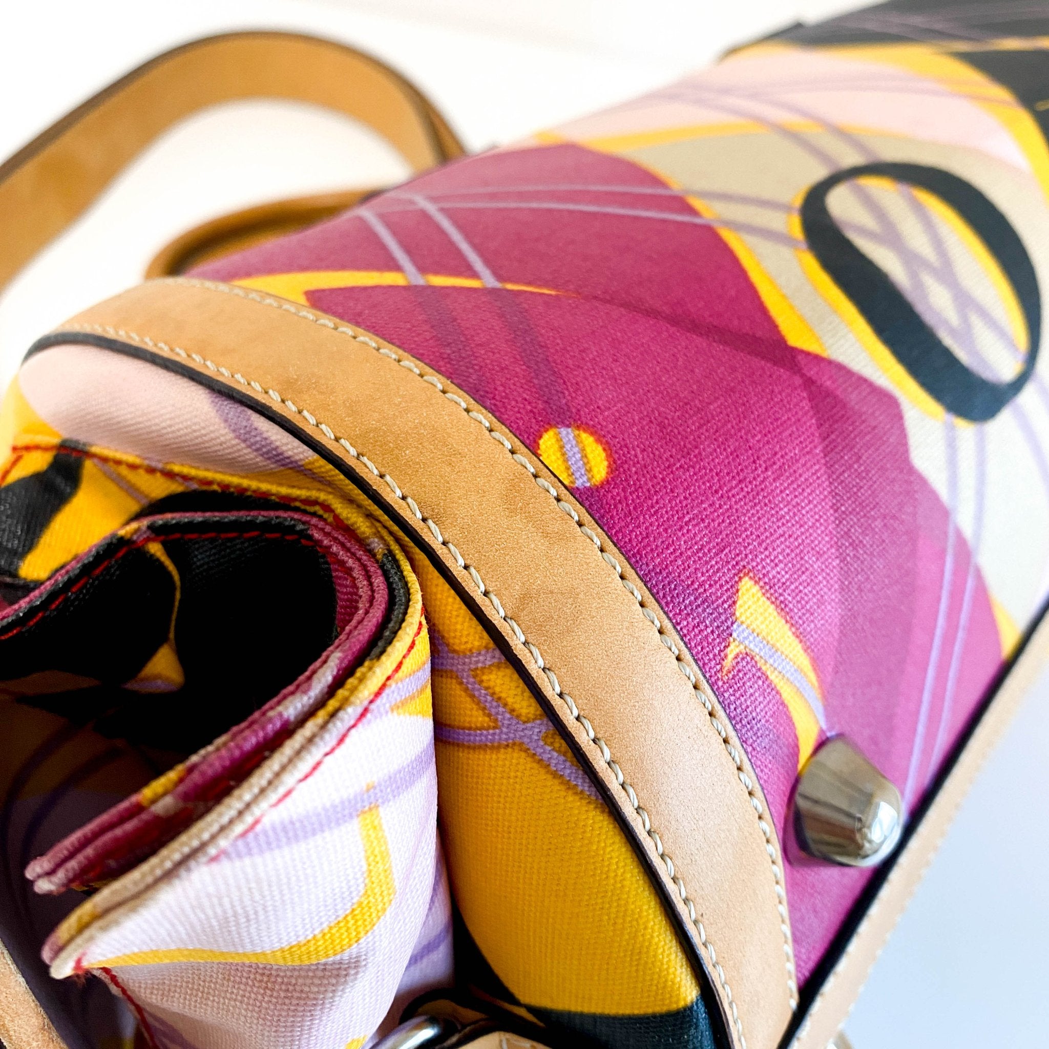 DIOR Multicolor Printed Coated Canvas and Leather Argyle Bag, in , Sold by HIVE PRELOVED - Handle Bags, ,