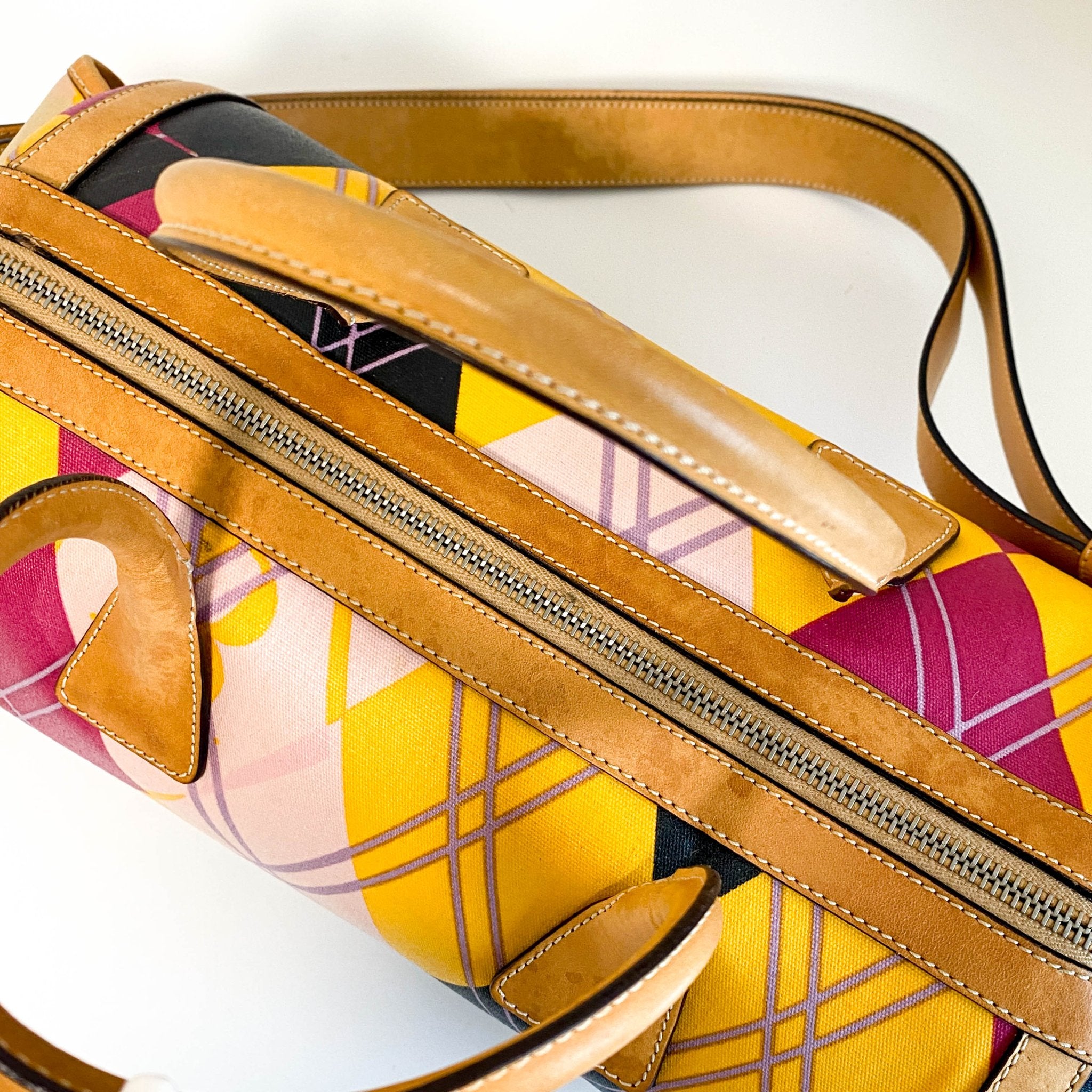 DIOR Multicolor Printed Coated Canvas and Leather Argyle Bag, in , Sold by HIVE PRELOVED - Handle Bags, ,