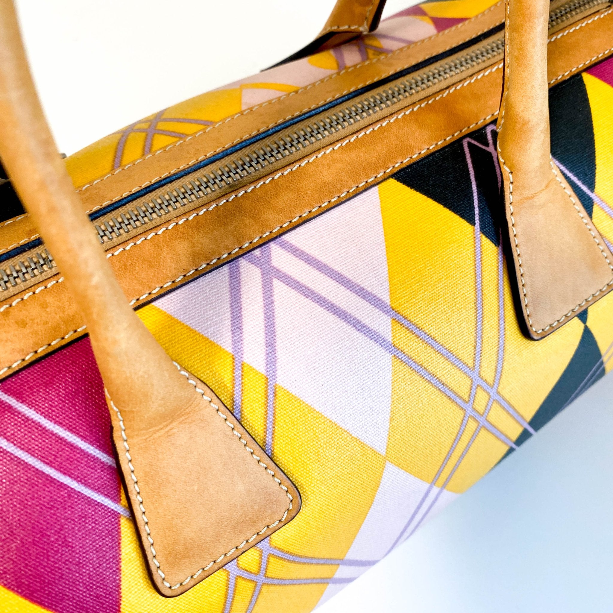 DIOR Multicolor Printed Coated Canvas and Leather Argyle Bag, in , Sold by HIVE PRELOVED - Handle Bags, ,