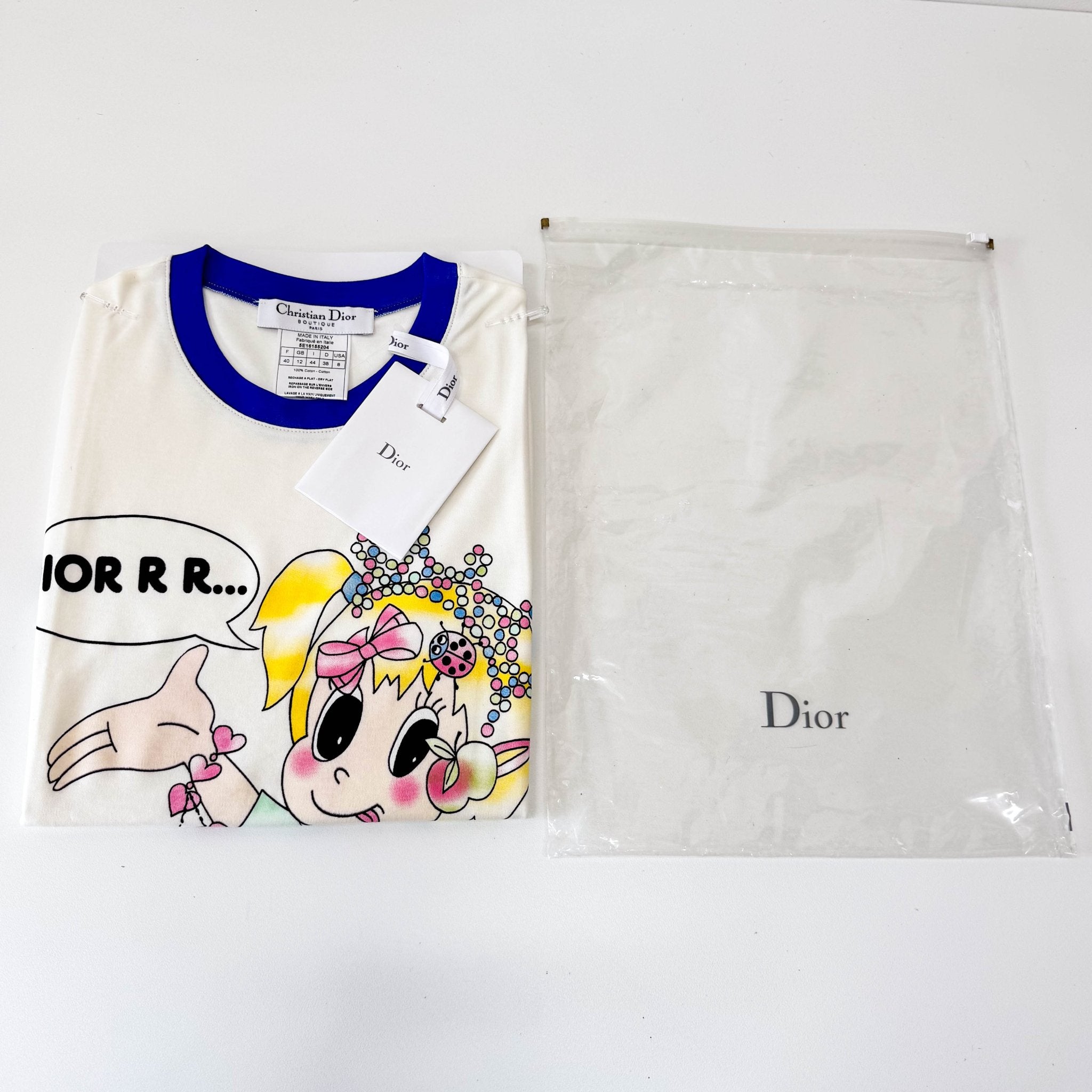 DIOR Neutral Cotton Vintage T-Shirt, in , Sold by HIVE PRELOVED - Tops, ,