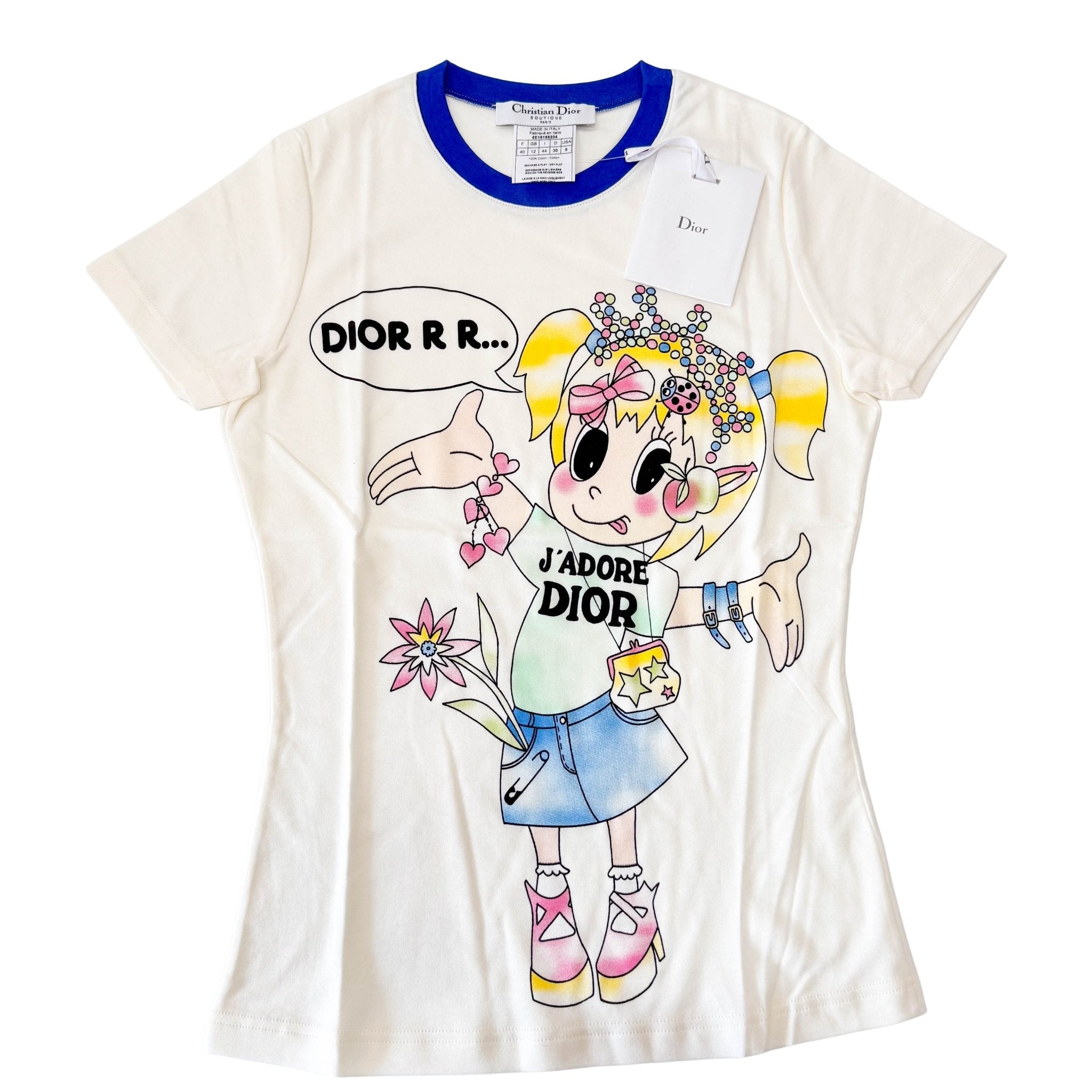 DIOR Neutral Cotton Vintage T-Shirt, in , Sold by HIVE PRELOVED - Tops, ,