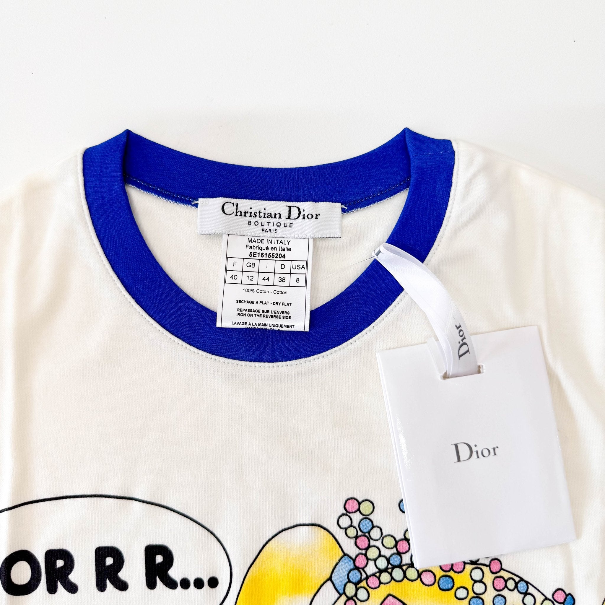 DIOR Neutral Cotton Vintage T-Shirt, in , Sold by HIVE PRELOVED - Tops, ,