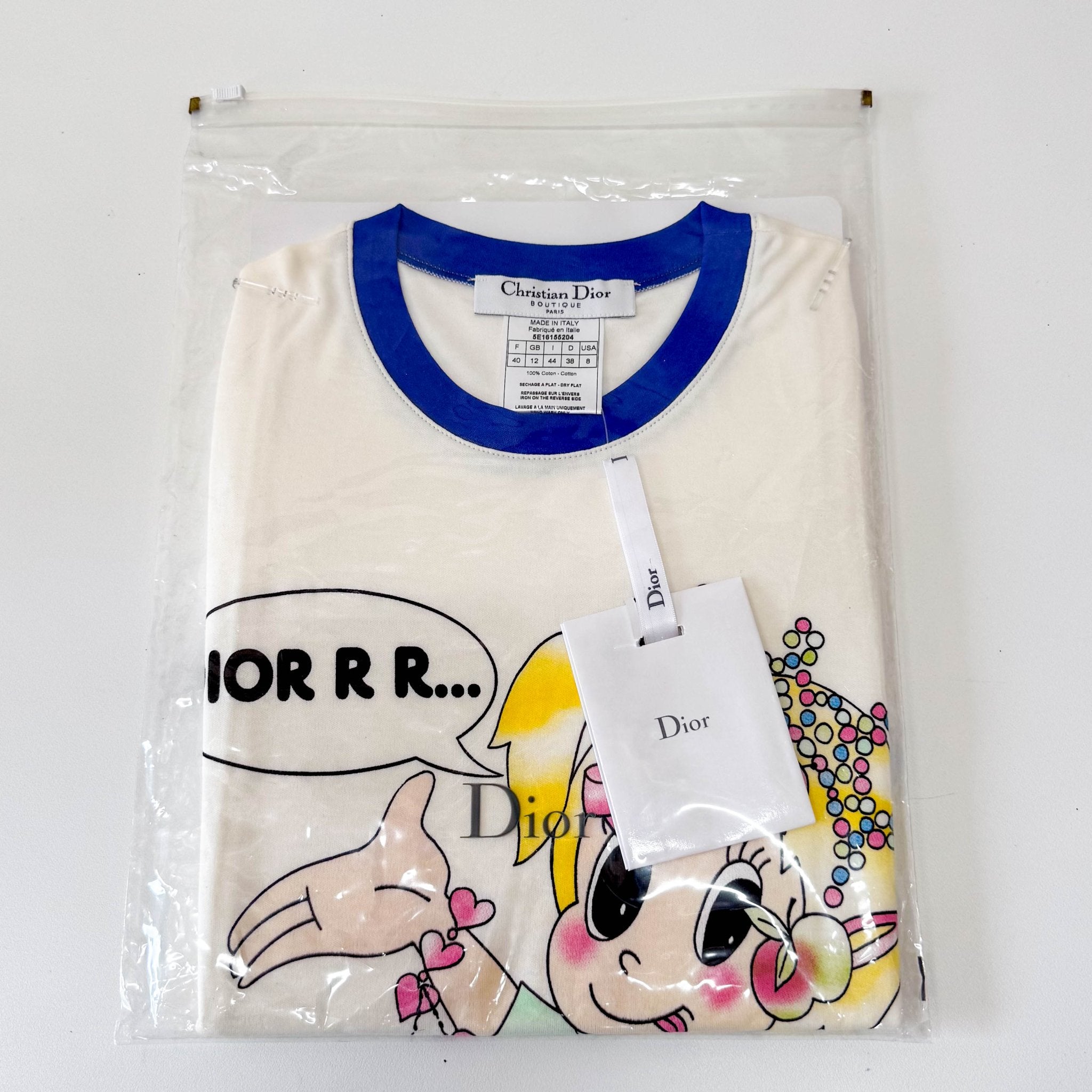 DIOR Neutral Cotton Vintage T-Shirt, in , Sold by HIVE PRELOVED - Tops, ,