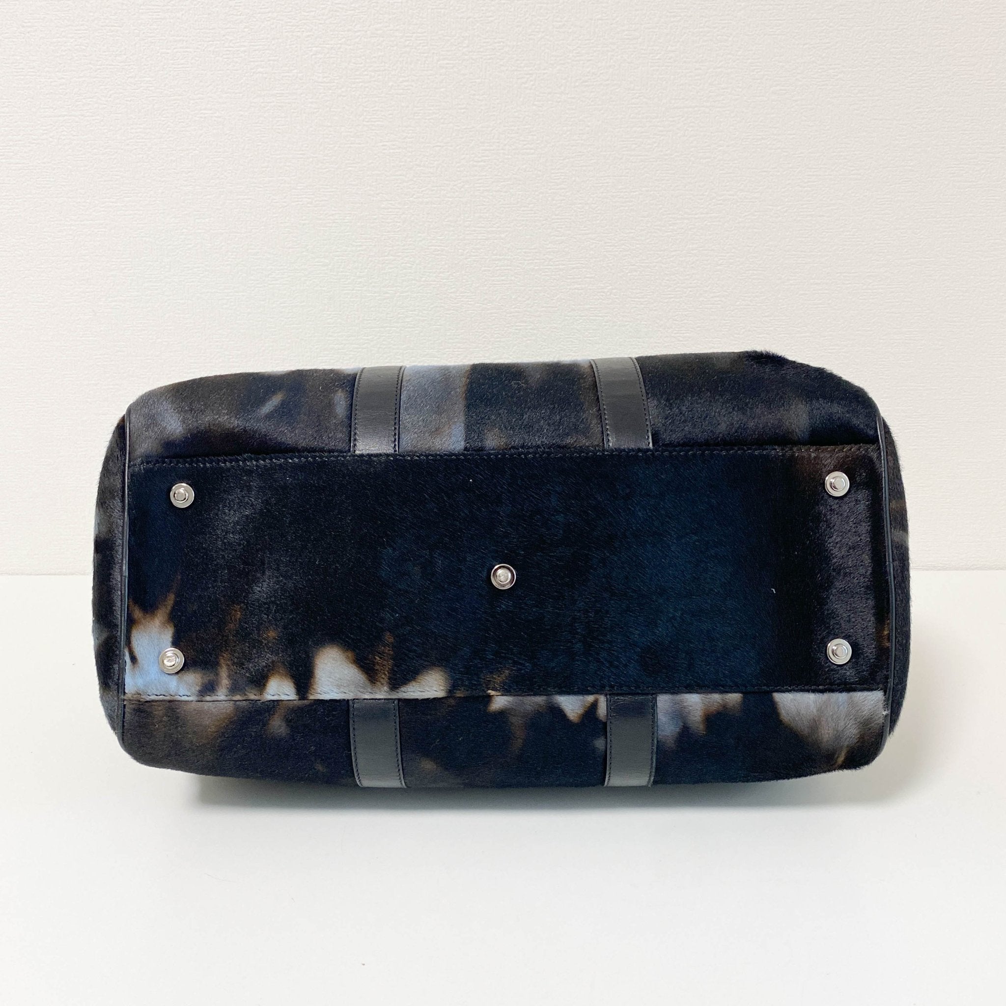 DIOR Pony Hair Brown/Blue Bowling Bag, in , Sold by HIVE PRELOVED - Handle Bags, ,