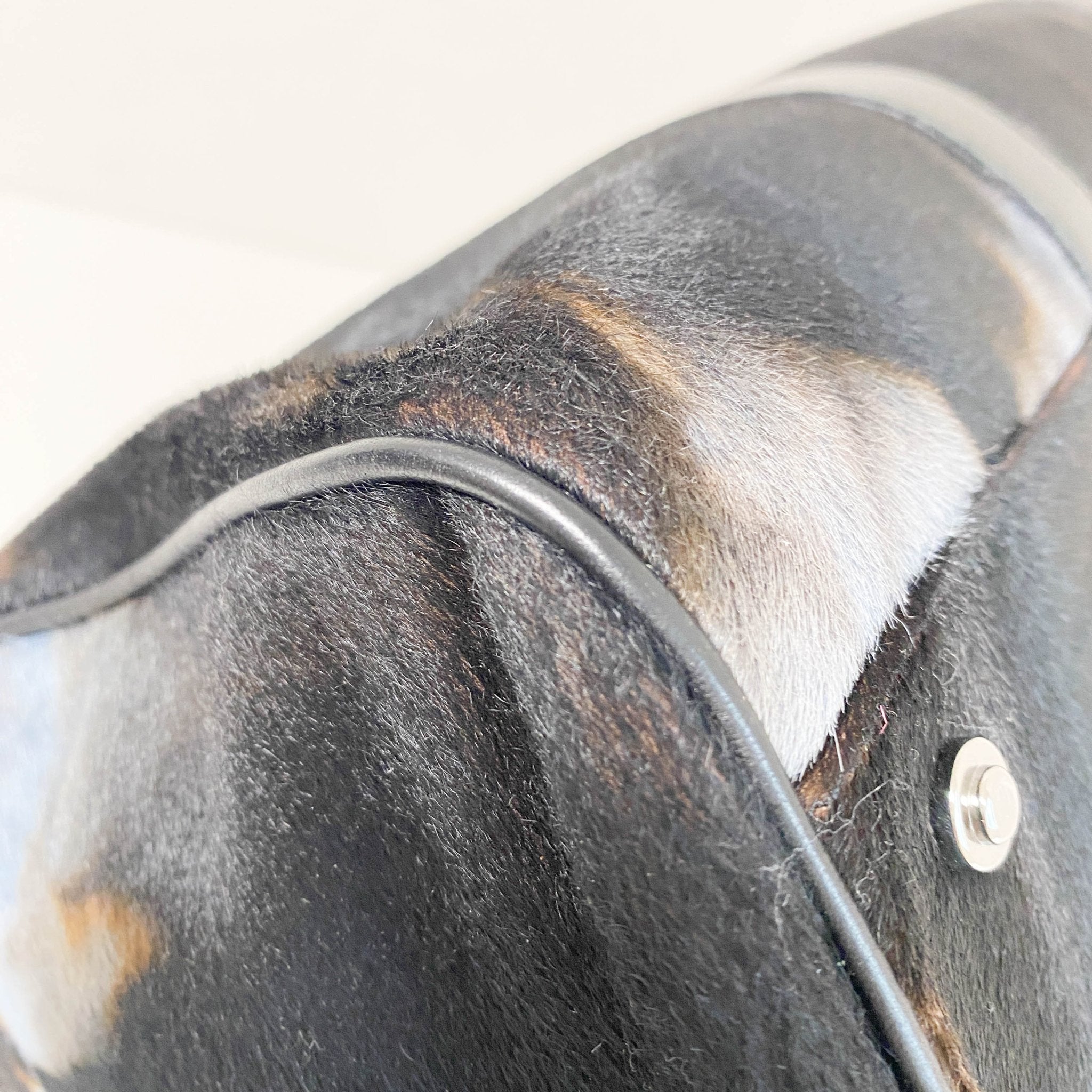 DIOR Pony Hair Brown/Blue Bowling Bag, in , Sold by HIVE PRELOVED - Handle Bags, ,