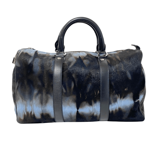 DIOR Pony Hair Brown/Blue Bowling Bag, in , Sold by HIVE PRELOVED - Handle Bags, ,