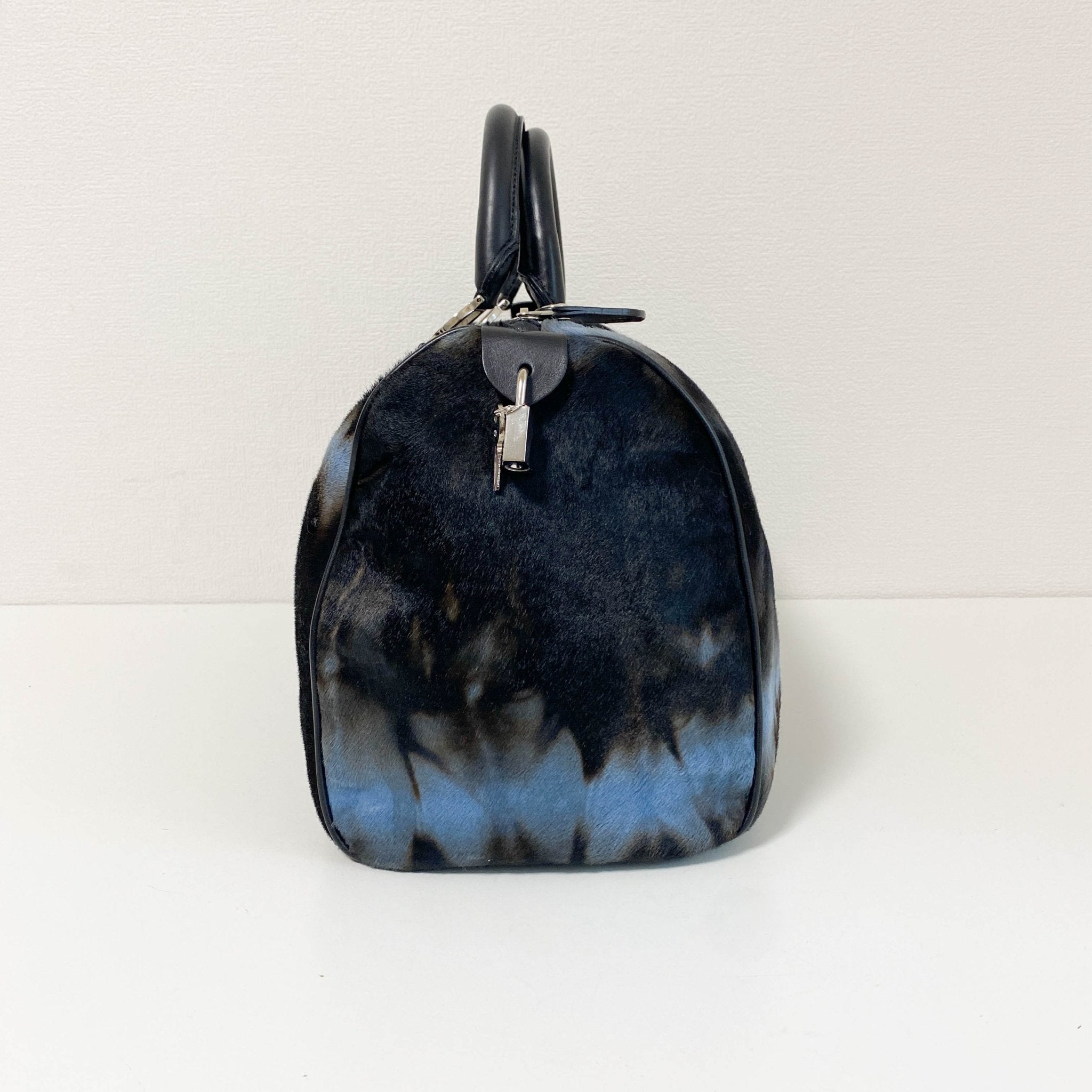 DIOR Pony Hair Brown/Blue Bowling Bag, in , Sold by HIVE PRELOVED - Handle Bags, ,