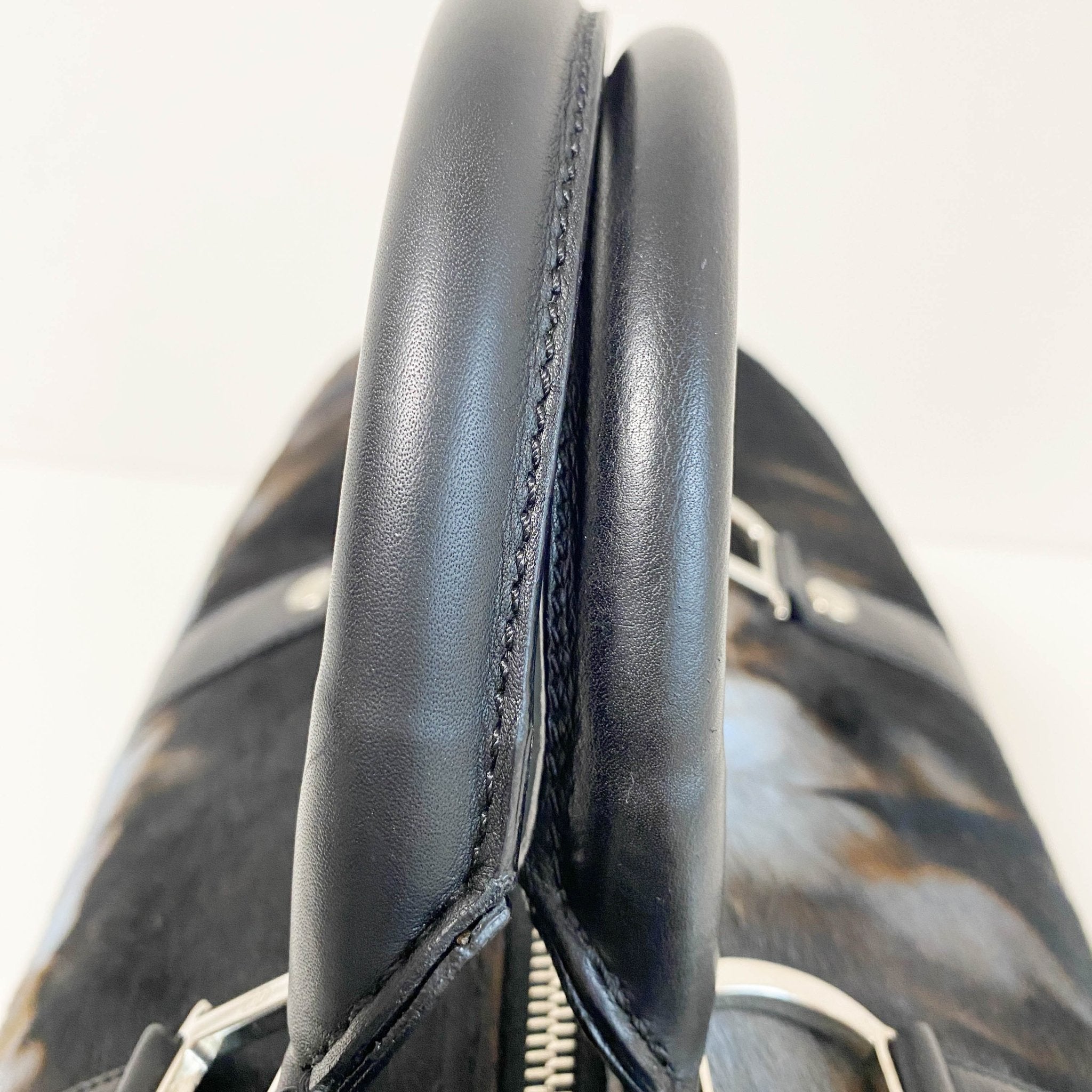 DIOR Pony Hair Brown/Blue Bowling Bag, in , Sold by HIVE PRELOVED - Handle Bags, ,