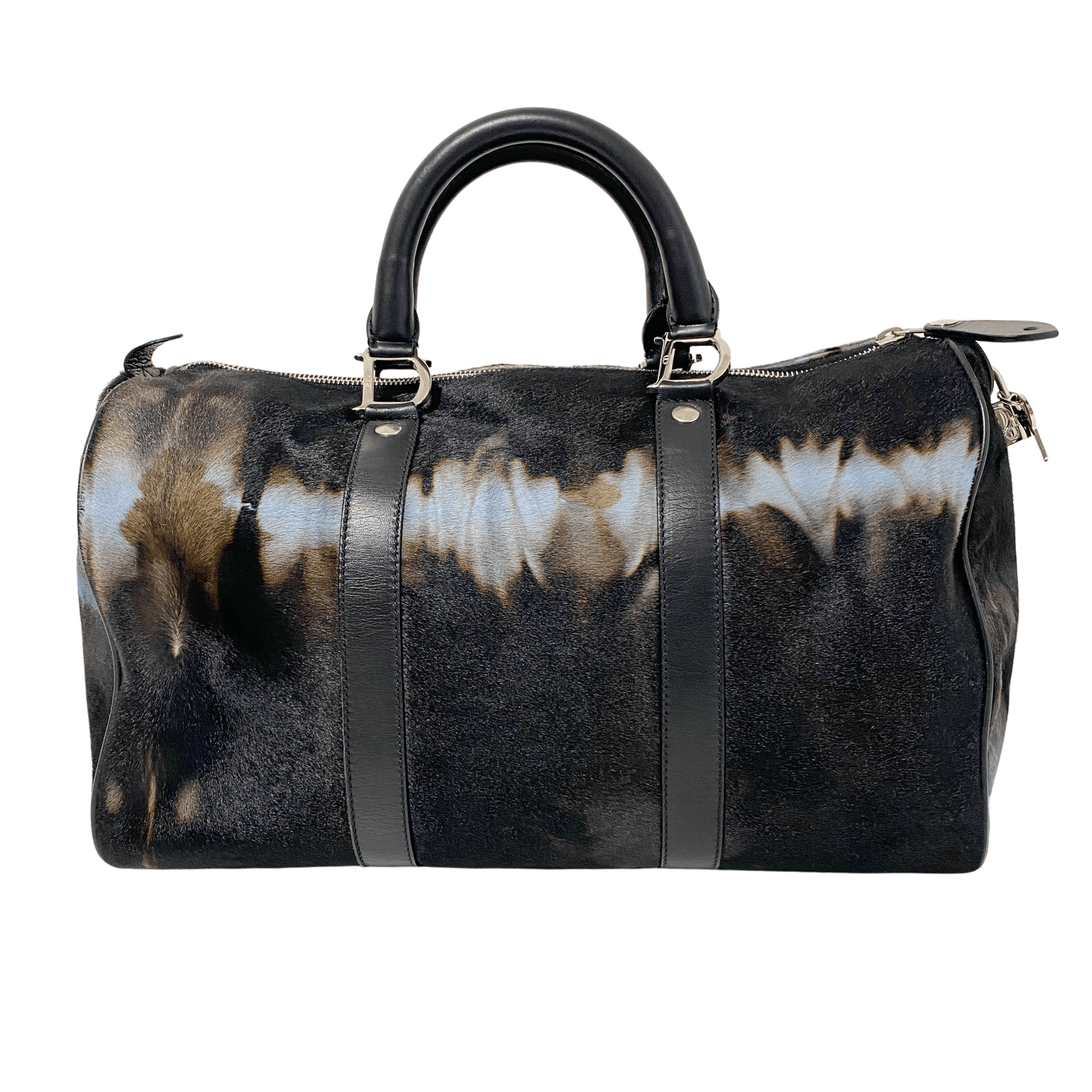 DIOR Pony Hair Brown/Blue Bowling Bag, in , Sold by HIVE PRELOVED - Handle Bags, ,