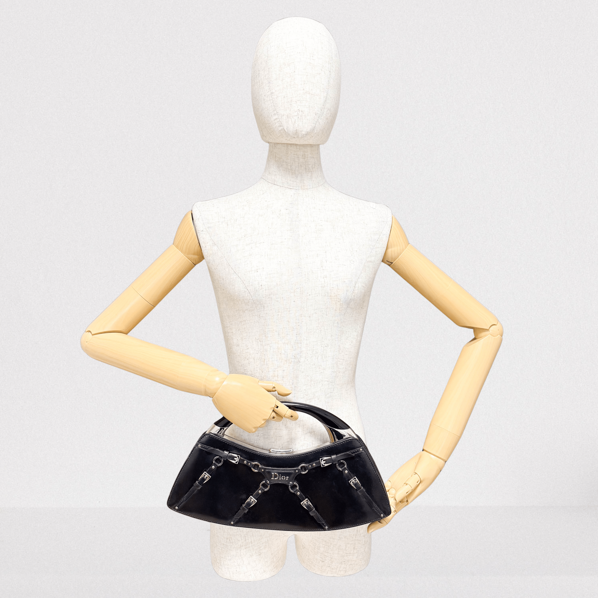 DIOR Punk Series Black Clutch Handbag, in , Sold by HIVE PRELOVED - Handle Bags, ,