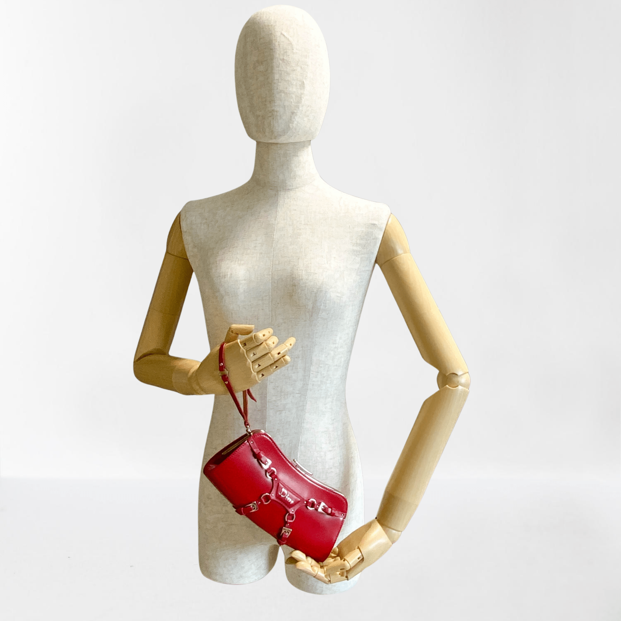 DIOR Punk Series Red Clutch Handbag, in , Sold by HIVE PRELOVED - Clutch bags, Handle Bags,