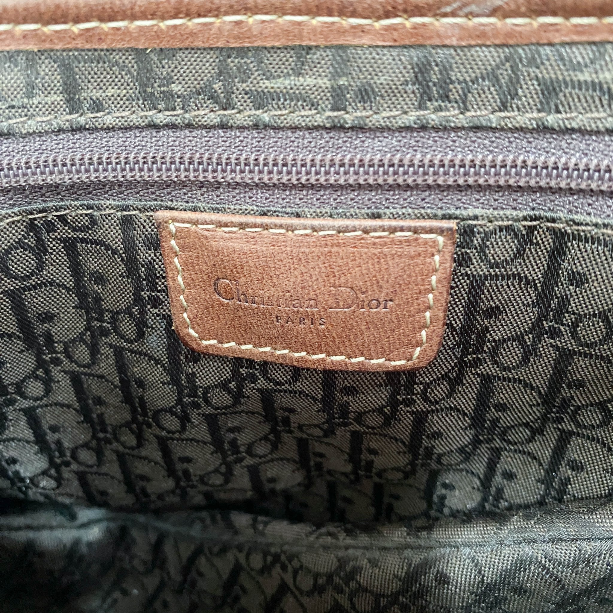 DIOR Saddle Bag Brown Leather and Canvas, in , Sold by HIVE PRELOVED - Shoulder Bags, ,