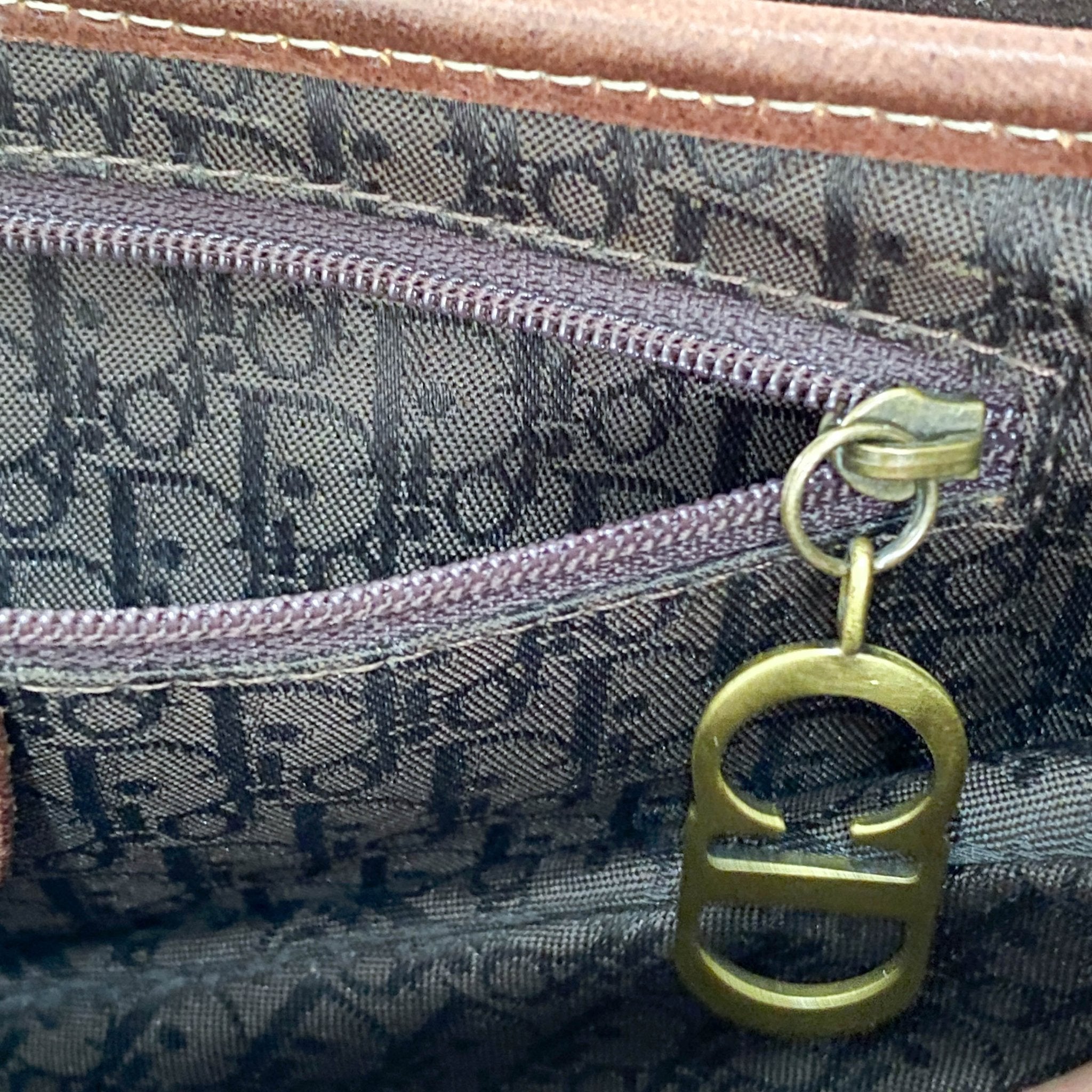 DIOR Saddle Bag Brown Leather and Canvas, in , Sold by HIVE PRELOVED - Shoulder Bags, ,