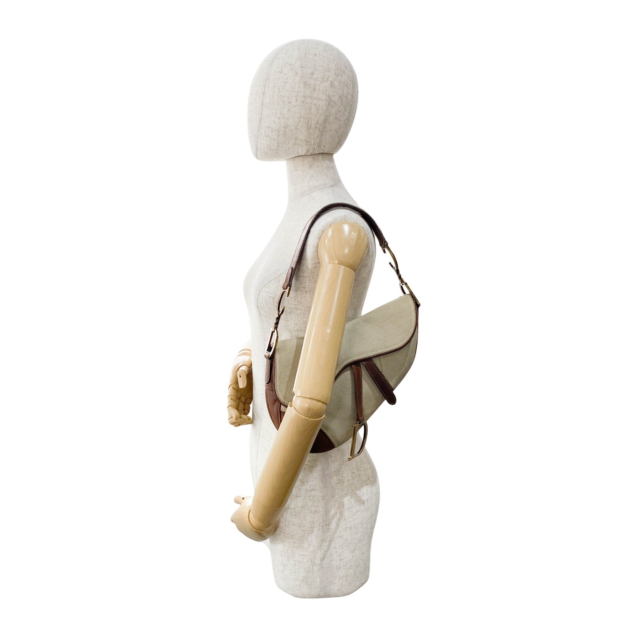 DIOR Saddle Bag Brown Leather and Canvas, in , Sold by HIVE PRELOVED - Shoulder Bags, ,