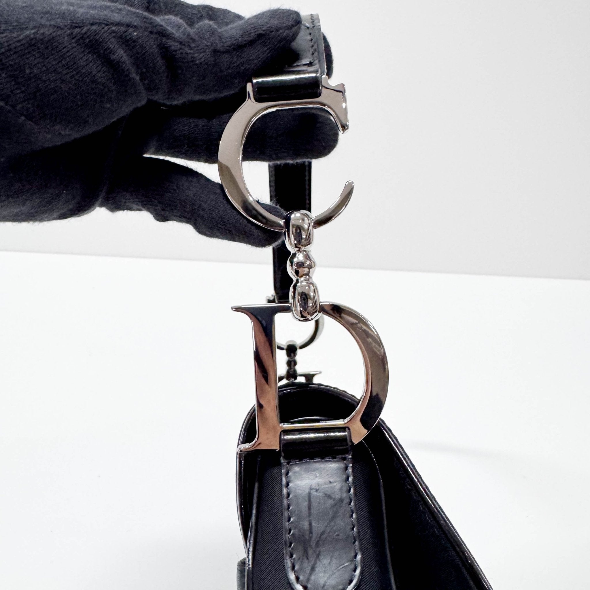 DIOR Saddle Black Nylon with Silver Hardware Shoulder Bag, in , Sold by HIVE PRELOVED - Shoulder Bags, ,