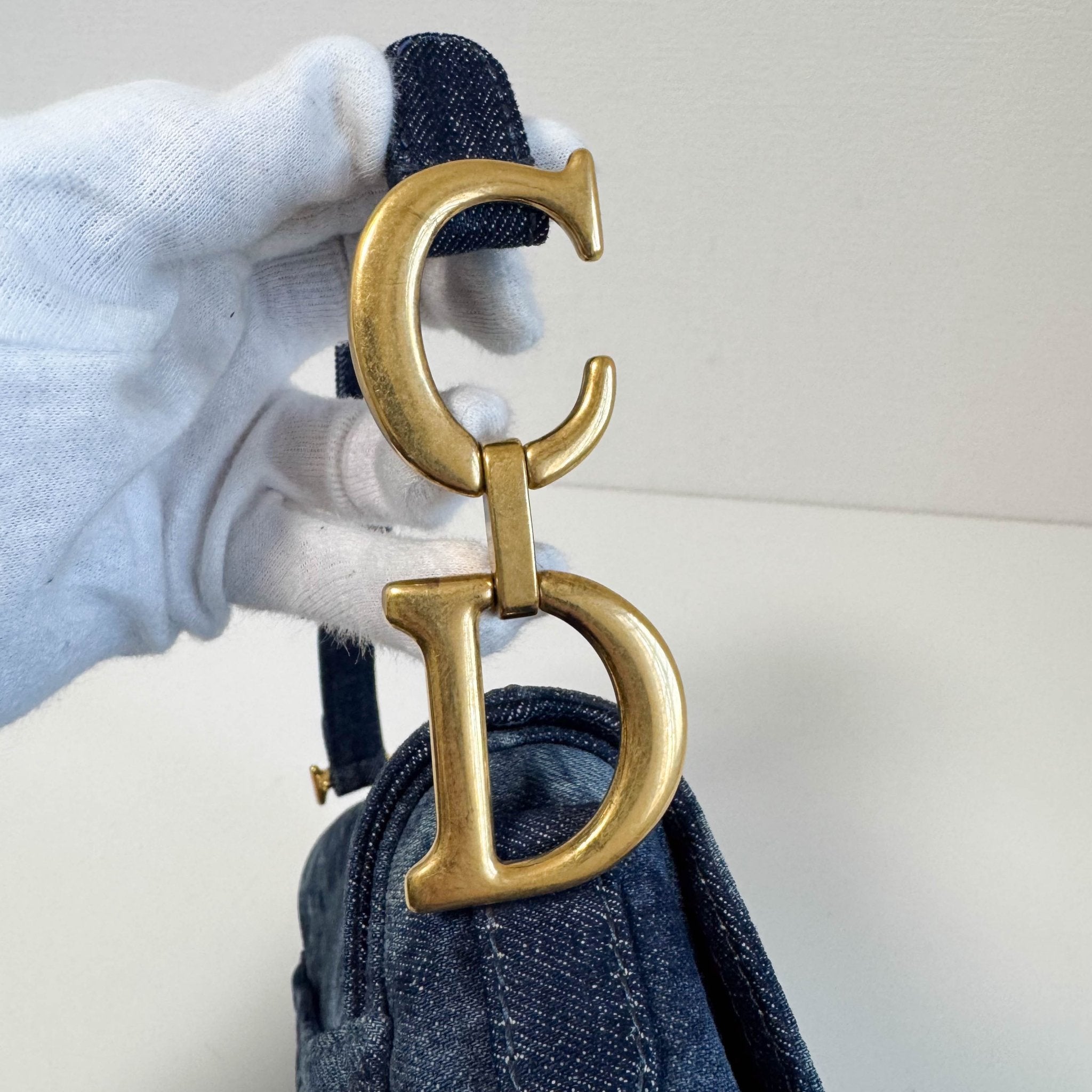 DIOR Saddle Borsa Da Sella in Senim Stampato Dior Blue Tie - Dye, in , Sold by HIVE PRELOVED - Shoulder Bags, ,