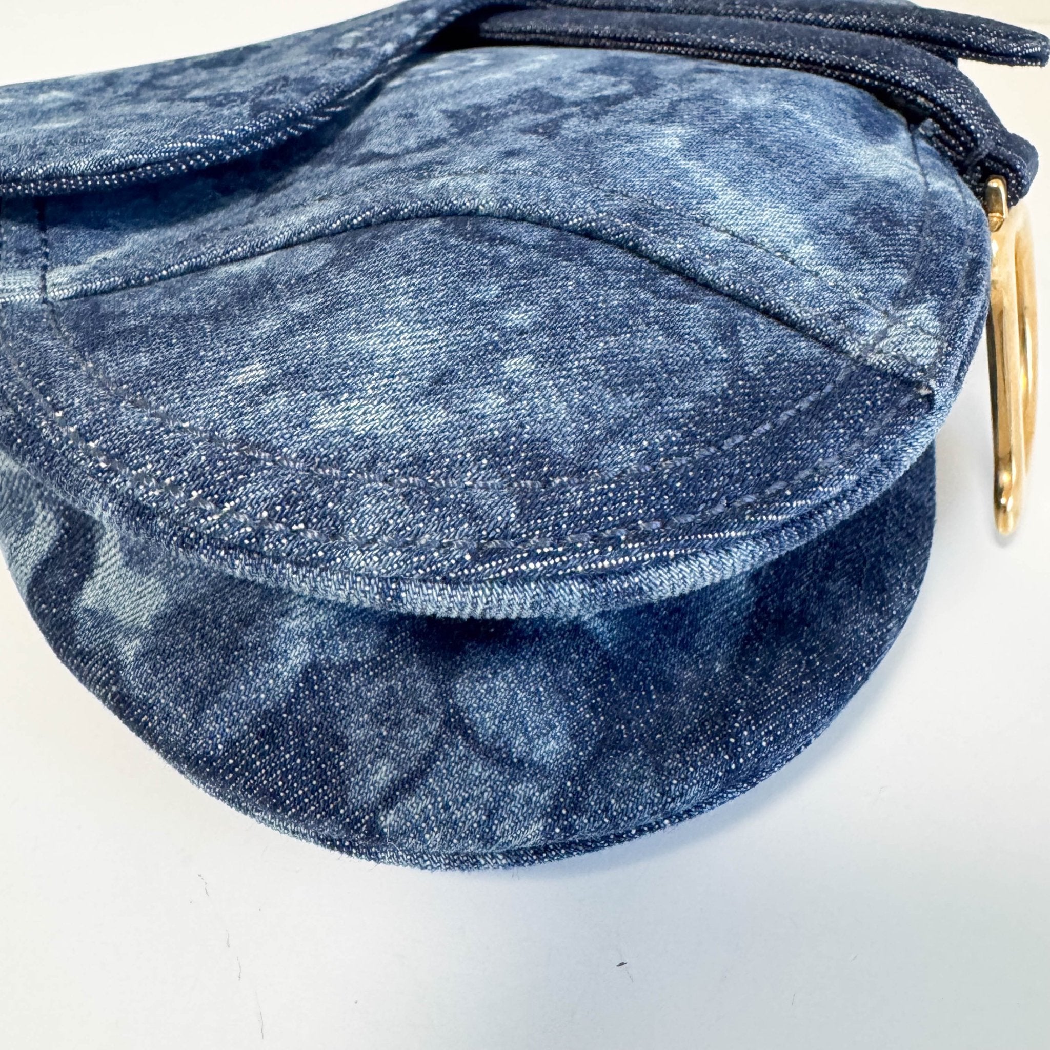 DIOR Saddle Borsa Da Sella in Senim Stampato Dior Blue Tie - Dye, in , Sold by HIVE PRELOVED - Shoulder Bags, ,