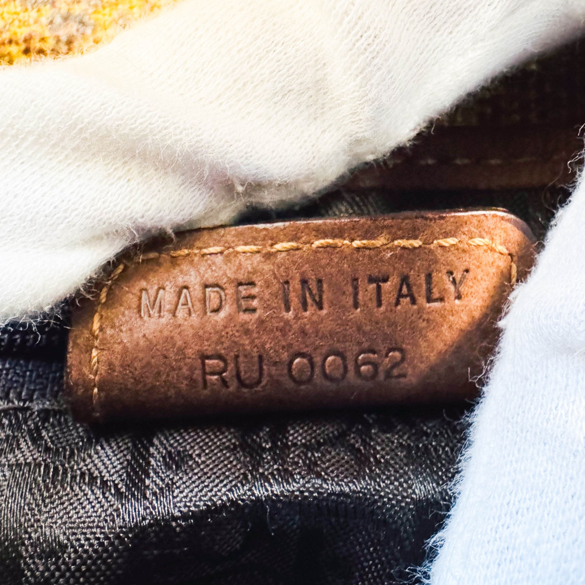 DIOR Saddle Brown Leather Printed Velvet Shoulder Bag, in , Sold by HIVE PRELOVED - Shoulder Bags, ,