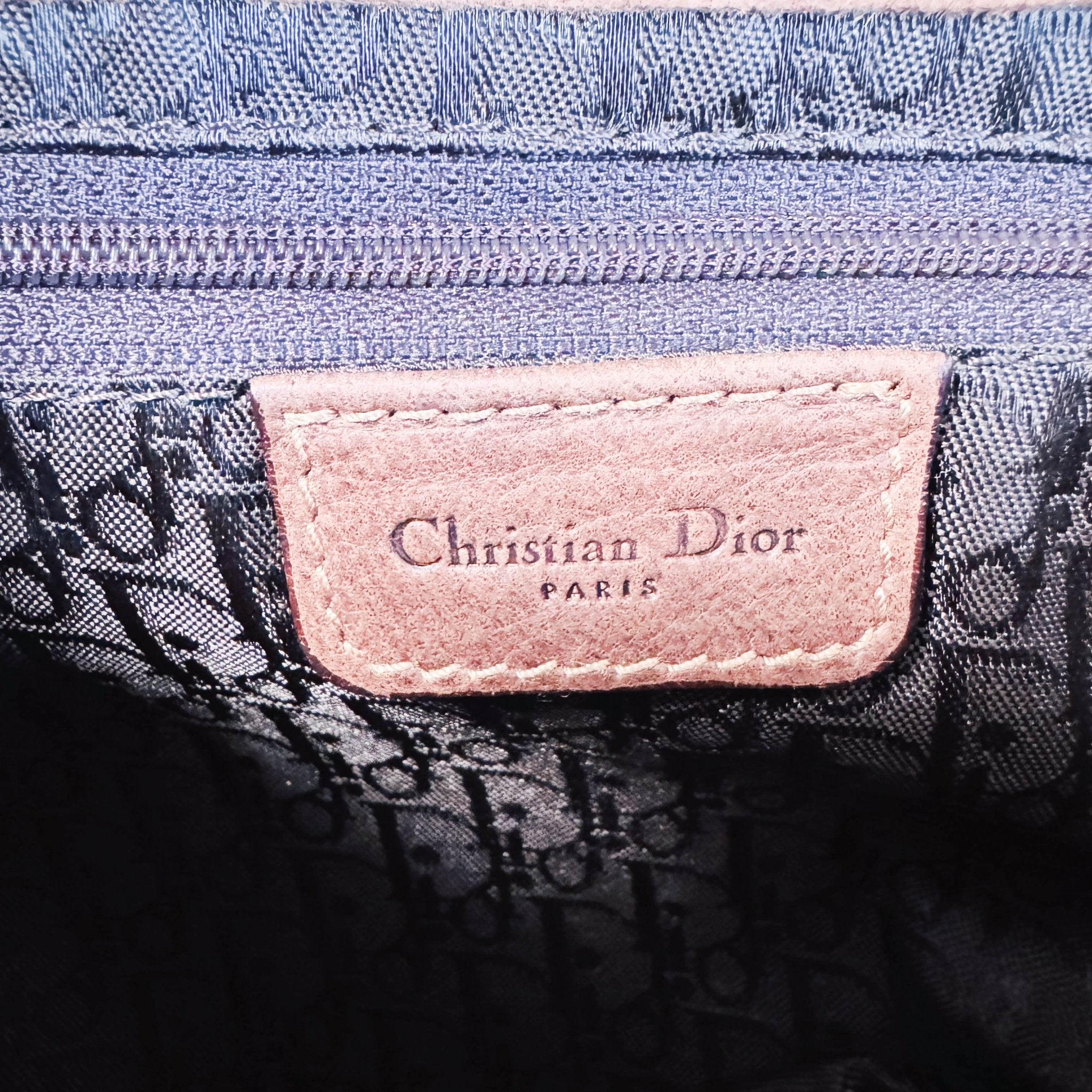 DIOR Saddle Brown Leather Printed Velvet Shoulder Bag, in , Sold by HIVE PRELOVED - Shoulder Bags, ,