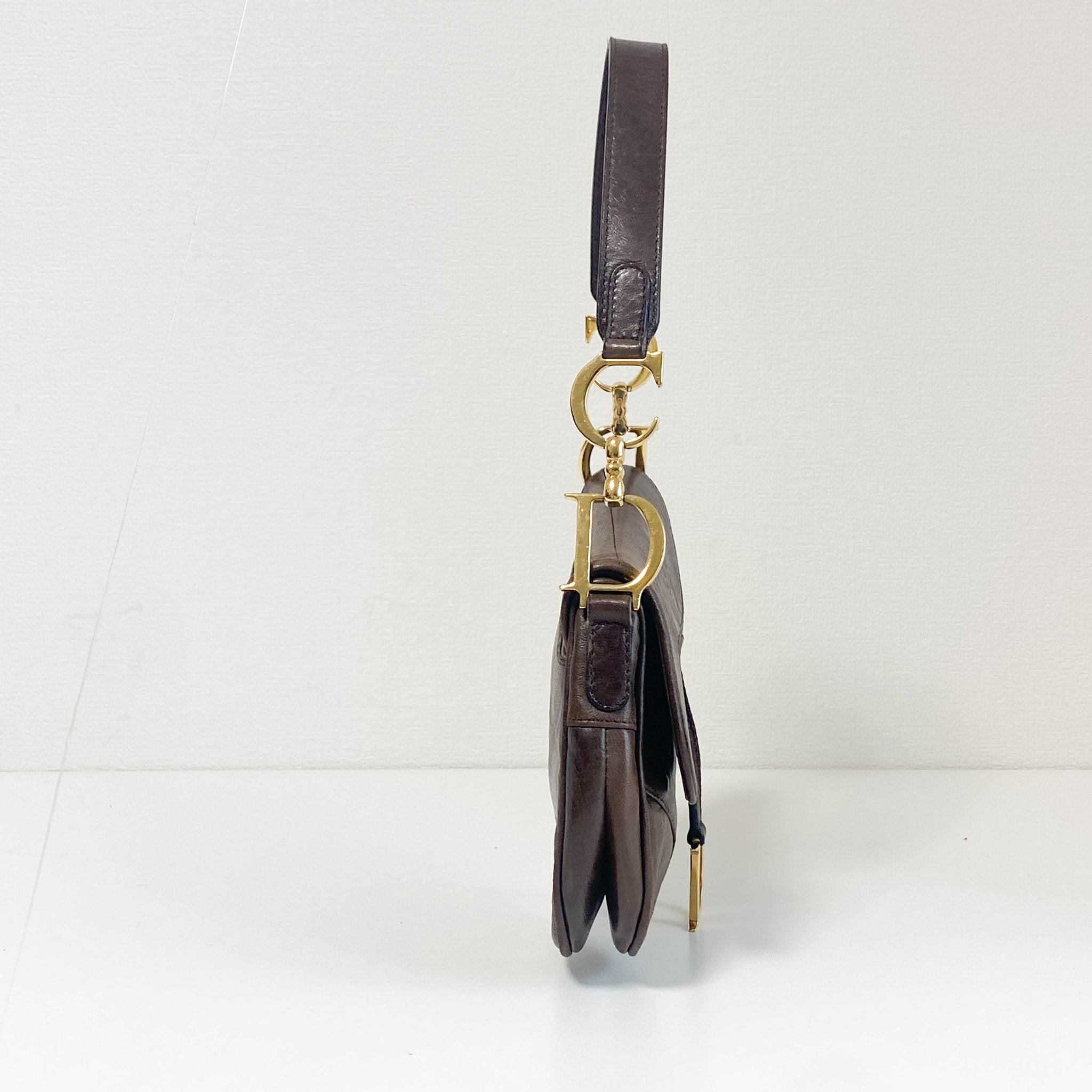 DIOR Saddle Brown Leather Shoulder Bag, in , Sold by HIVE PRELOVED - Shoulder Bags, ,