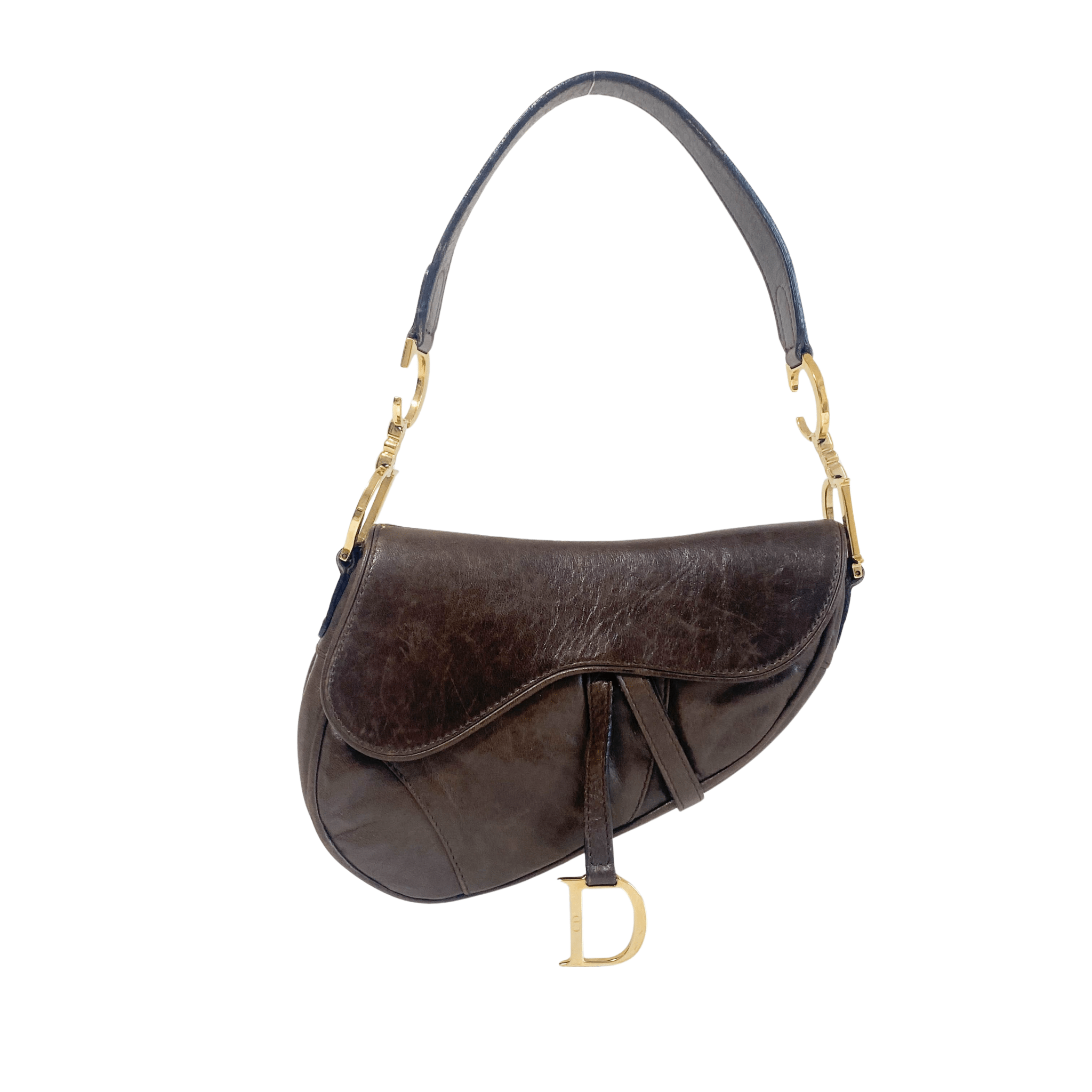 DIOR Saddle Brown Leather Shoulder Bag, in , Sold by HIVE PRELOVED - Shoulder Bags, ,
